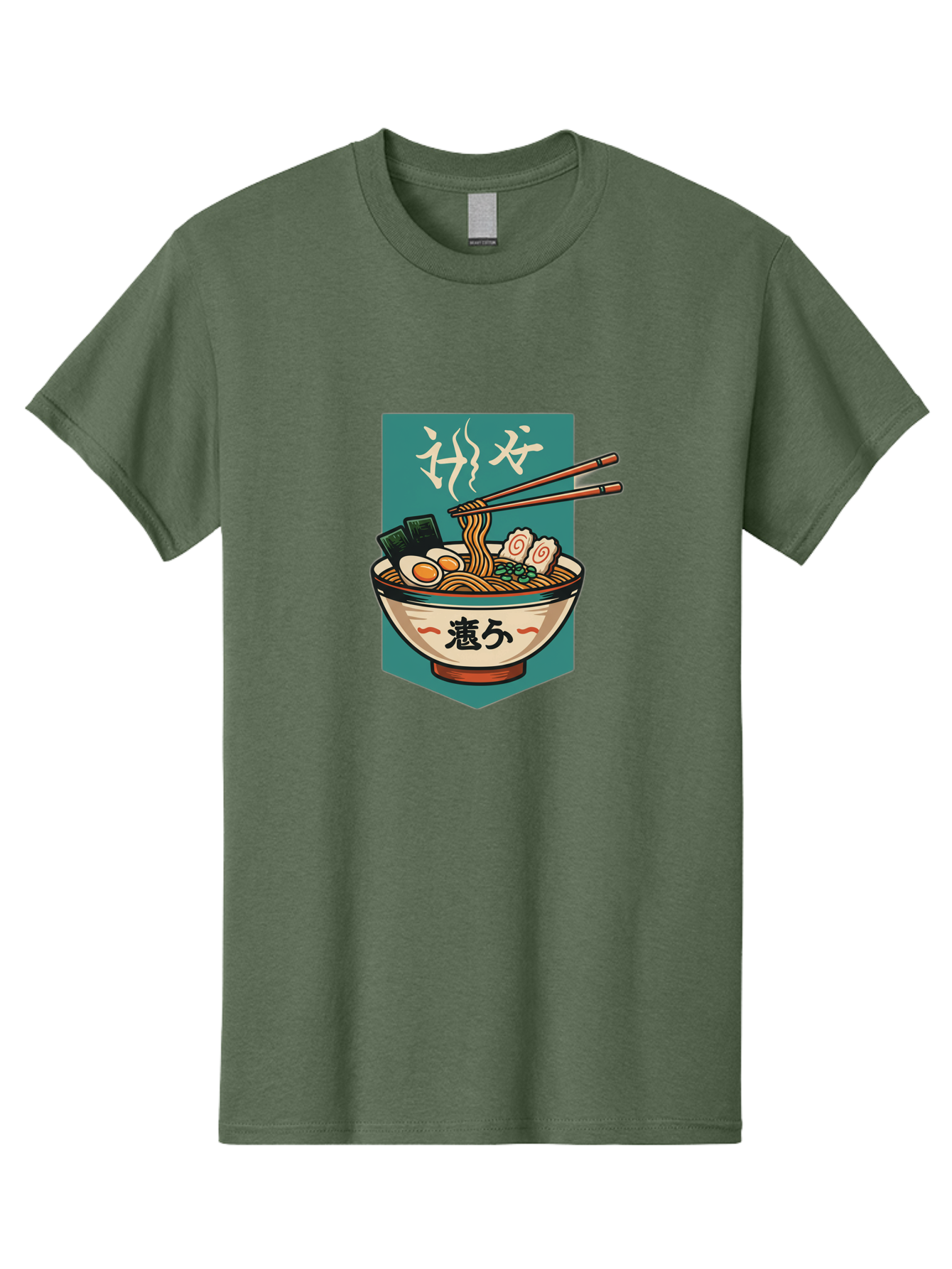 Ramen-Bowl-5 Men'S Graphic Tee, 100% Cotton, Comfortable Casual Summer Wear, Machine Washable, Steaming Bowl Of Ramen, Japanese Cuisine, Noodle Soup, Chopsticks, Egg, Seaweed, Pork Slices, Savory Dish, Comfort Food, Asian Flavors Bae710 14