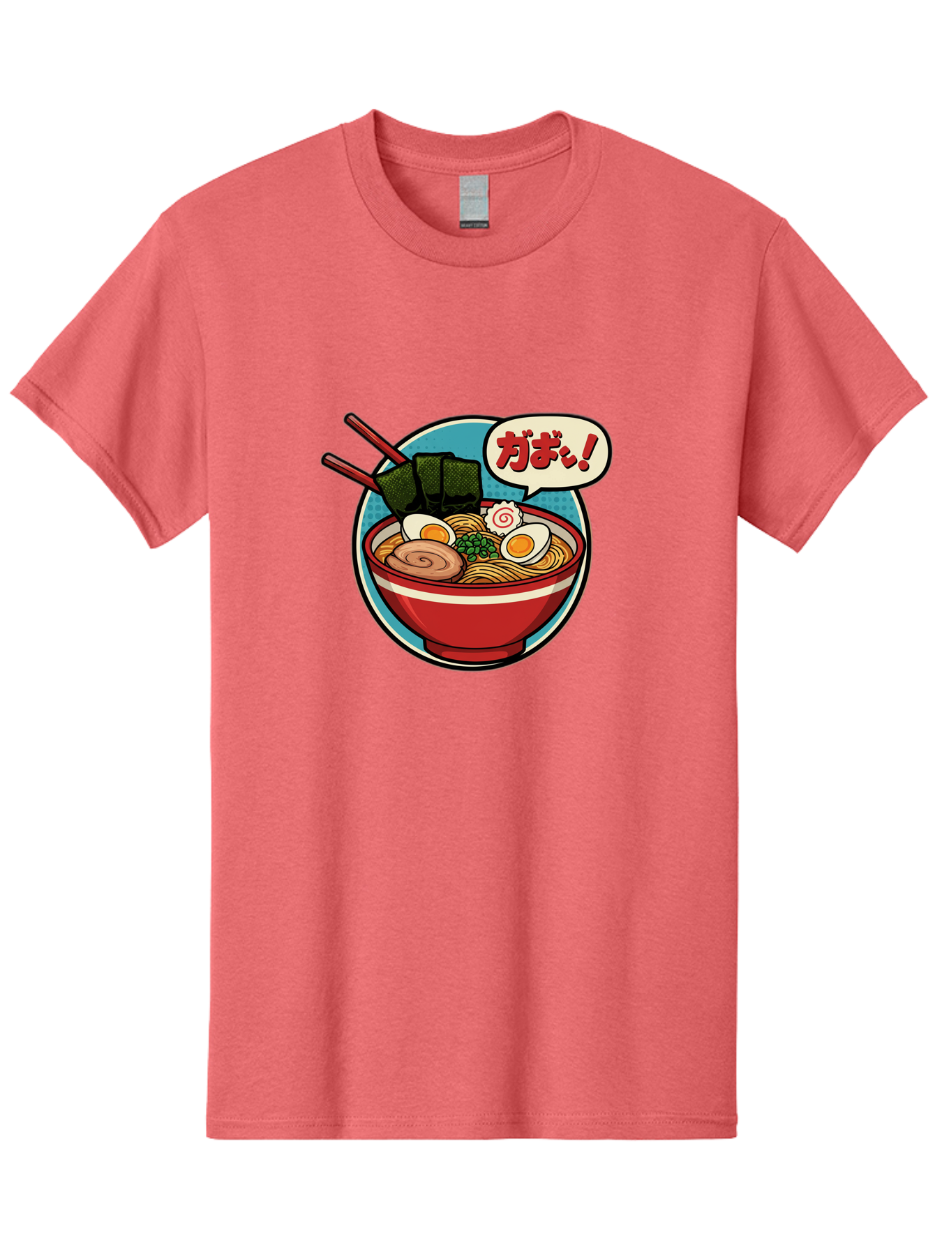 Ramen-Bowl-6 Men'S Graphic Tee, 100% Cotton, Comfortable Casual Summer Wear, Machine Washable, Ramen, Bowl Of Noodles, Japanese Cuisine, Egg, Seaweed, Food Illustration, Cartoon-Style, Chopsticks, Spiral Pattern, Boiled Egg, Savory Dish Bae711 8