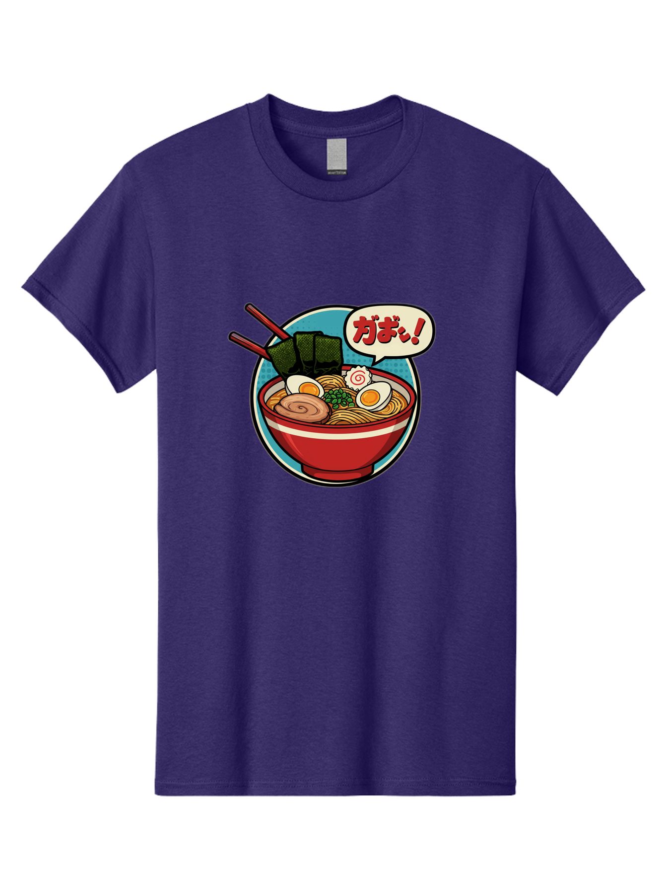 Ramen-Bowl-6 Men'S Graphic Tee, 100% Cotton, Comfortable Casual Summer Wear, Machine Washable, Ramen, Bowl Of Noodles, Japanese Cuisine, Egg, Seaweed, Food Illustration, Cartoon-Style, Chopsticks, Spiral Pattern, Boiled Egg, Savory Dish Bae711 2