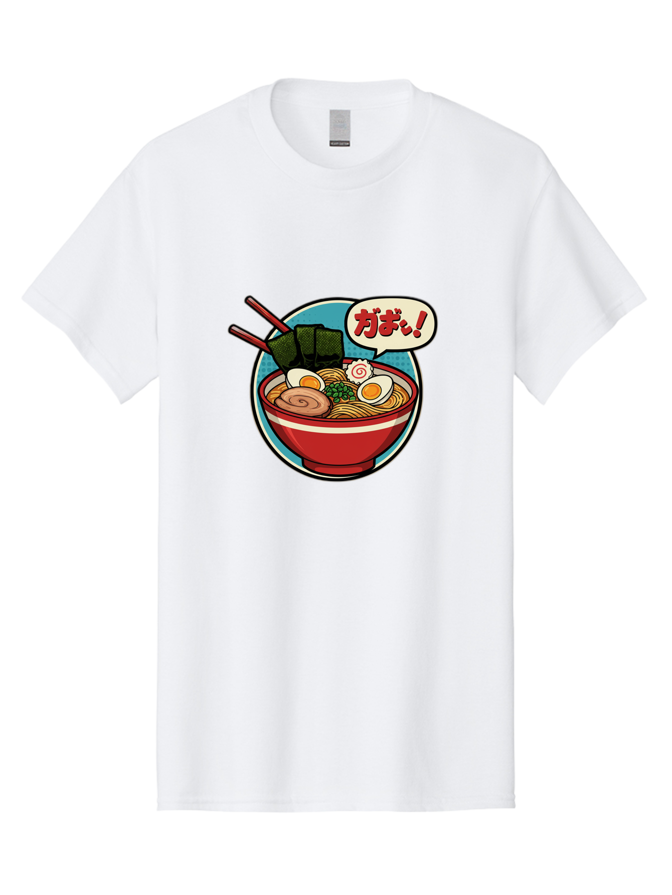 Ramen-Bowl-6 Men'S Graphic Tee, 100% Cotton, Comfortable Casual Summer Wear, Machine Washable, Ramen, Bowl Of Noodles, Japanese Cuisine, Egg, Seaweed, Food Illustration, Cartoon-Style, Chopsticks, Spiral Pattern, Boiled Egg, Savory Dish Bae711 11