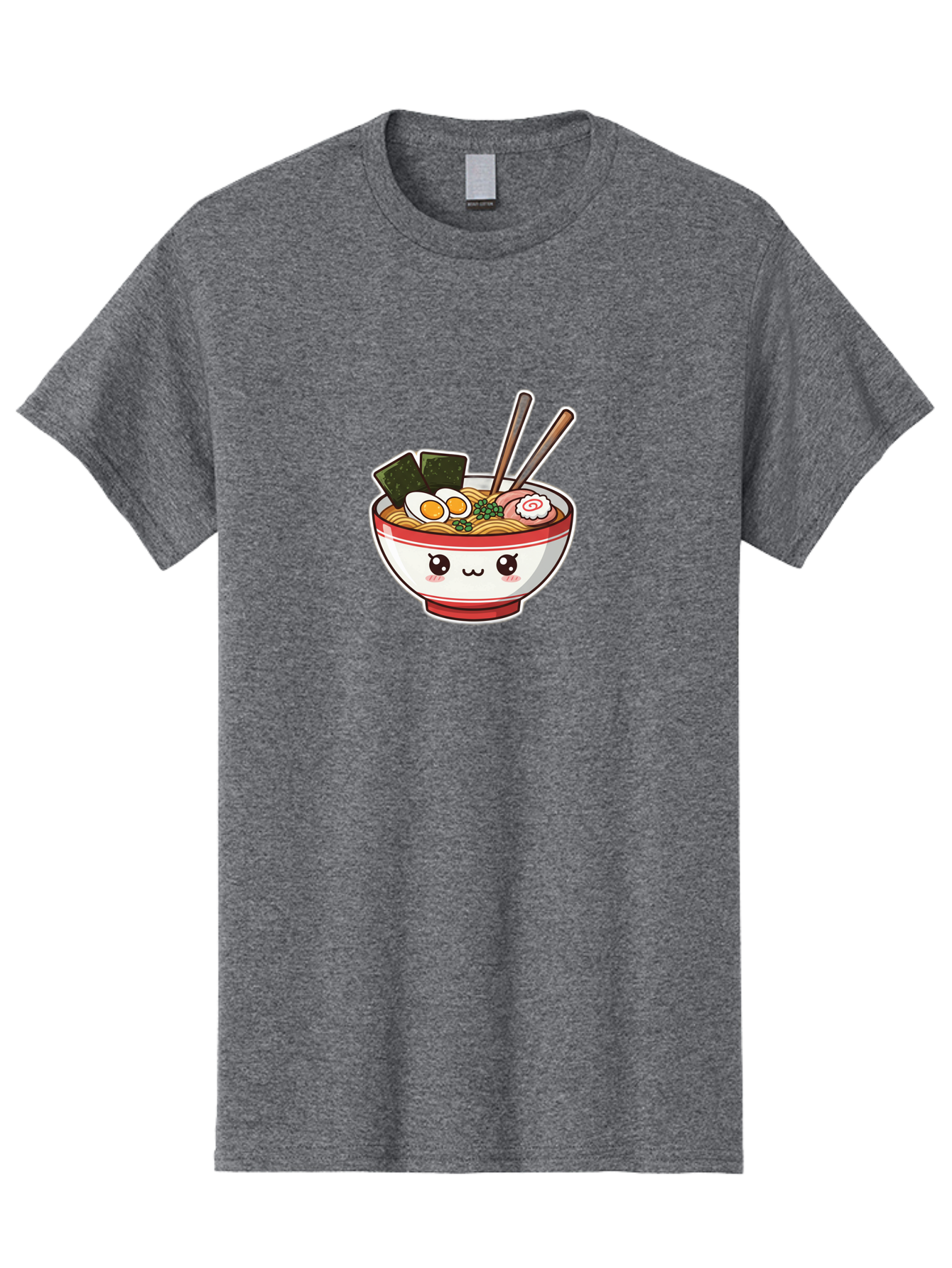 Ramen-Noodle-Bowl-1 Men'S Graphic Tee, 100% Cotton, Comfortable Casual Summer Wear, Machine Washable, Bowl Of Ramen, Steaming Noodles, Soft-Boiled Egg, Seaweed, Cartoon Bowl, Kawaii Food, Japanese Cuisine, Cute Illustration, Foodie Graphics, Bae714 9