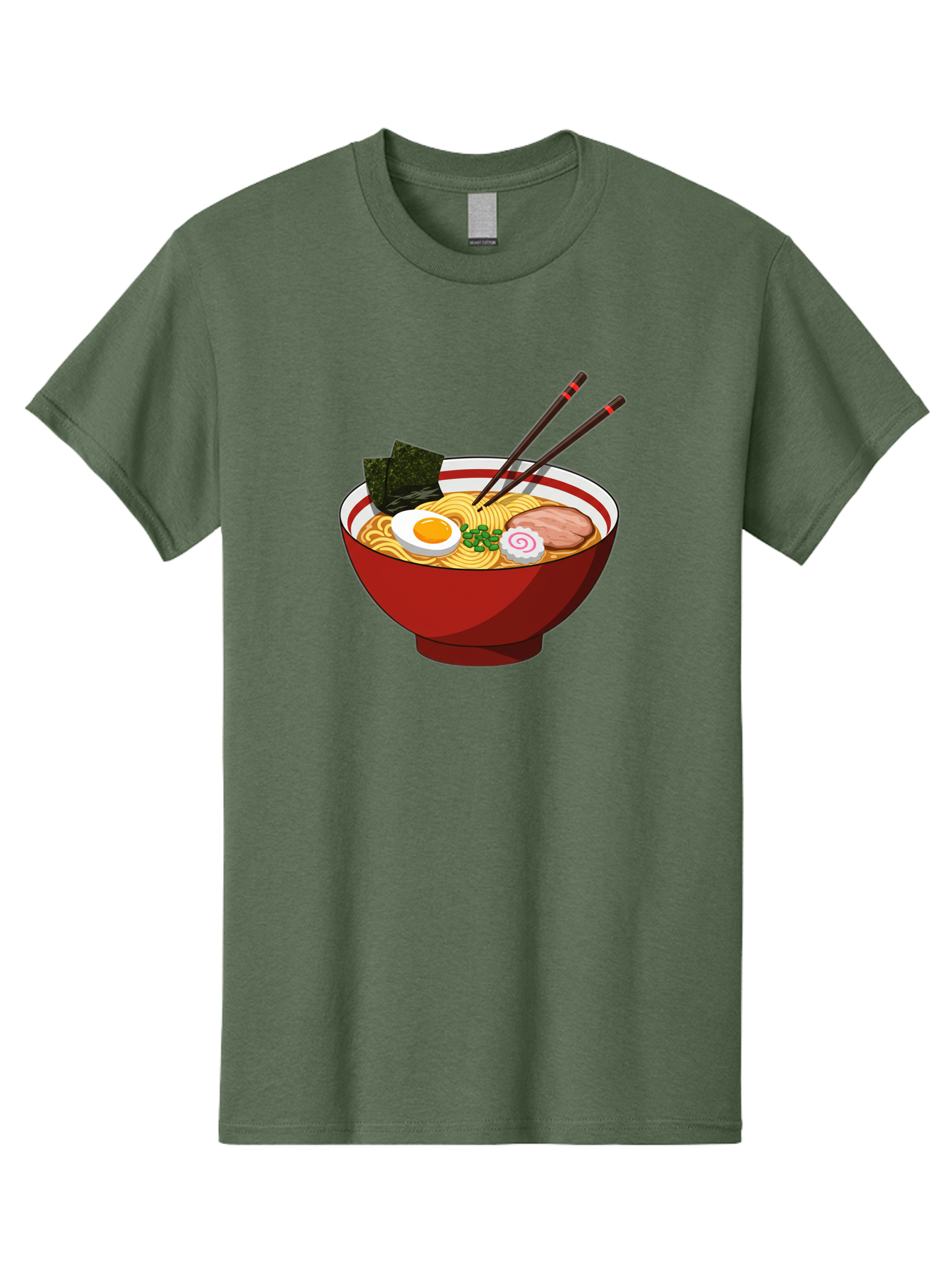 Ramen-Noodle-Bowl-2 Men'S Graphic Tee, 100% Cotton, Comfortable Casual Summer Wear, Machine Washable, Steaming Bowl Of Ramen, Japanese Noodle Soup, Boiled Egg, Sliced Pork, Seaweed, Green Onions, Chopsticks, Asian Cuisine, Noodle Dish, Bae715 14