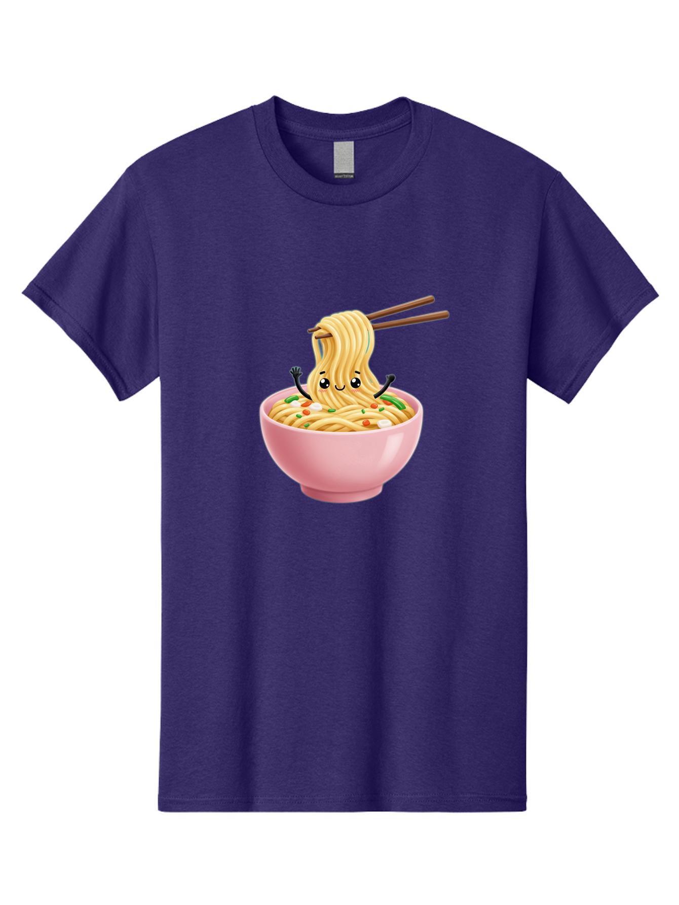 Ramen-Noodle-Character Men'S Graphic Tee, 100% Cotton, Comfortable Casual Summer Wear, Machine Washable, Cartoon Noodles, Ramen Noodles, Noodle Character, Kawaii Food, Cute Noodles, Asian Cuisine, Noodle Bowl, Tasty Noodles, Foodie Art, Bae717 13