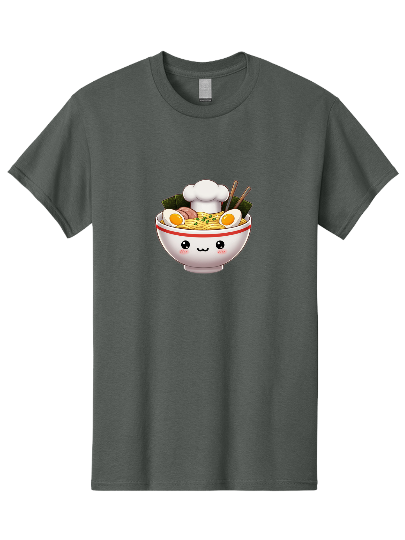 Ramen Men'S Graphic Tee, 100% Cotton, Comfortable Casual Summer Wear, Machine Washable, Cartoon Ramen Bowl, Anime Style Food, Kawaii Character, Delicious Noodles, Boiled Egg, Chopsticks, Savory Meat, Cute Illustration, Japanese Cuisine, Bae728 11