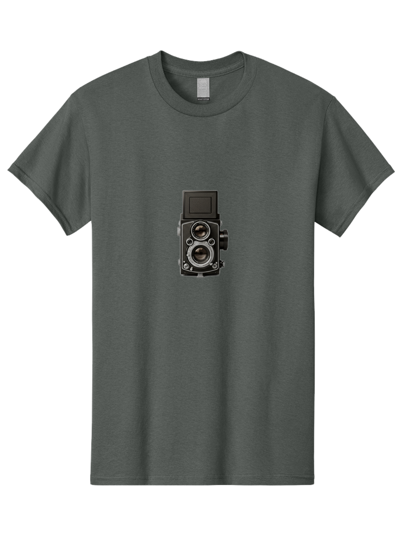 Rolleiflex-Camera Men'S Graphic Tee, 100% Cotton, Comfortable Casual Summer Wear, Machine Washable, Twin Lens Reflex Camera, Vintage Photography, Retro Camera, Photography Equipment, Film Camera, Classic Design, Nostalgic Photography Bae729 5