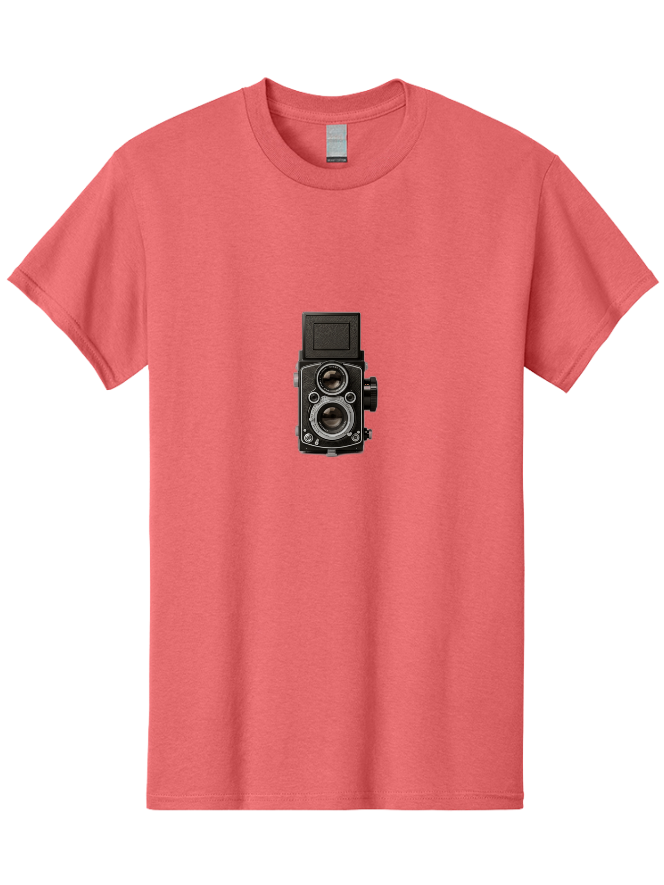 Rolleiflex-Camera Men'S Graphic Tee, 100% Cotton, Comfortable Casual Summer Wear, Machine Washable, Twin Lens Reflex Camera, Vintage Photography, Retro Camera, Photography Equipment, Film Camera, Classic Design, Nostalgic Photography Bae729 6