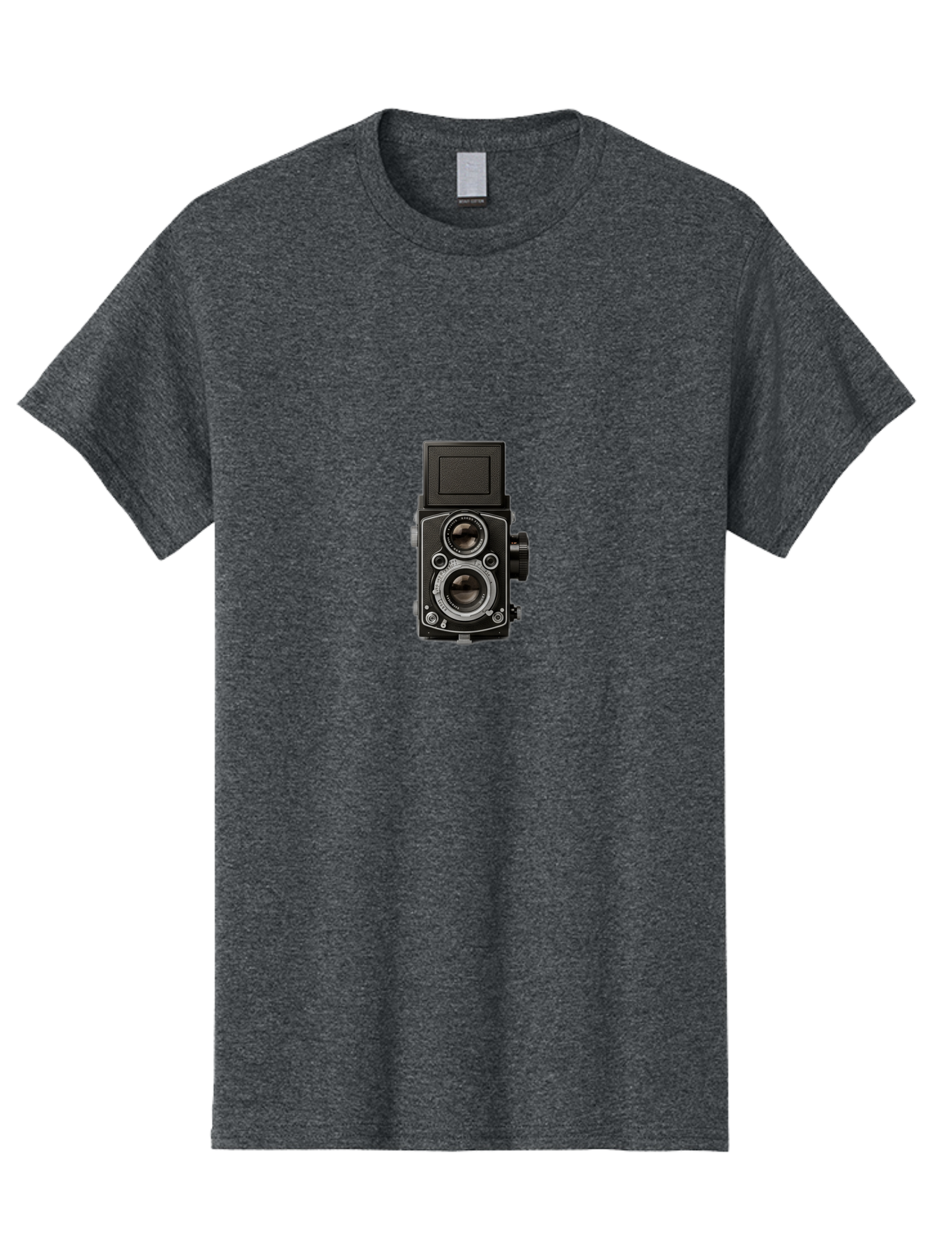 Rolleiflex-Camera Men'S Graphic Tee, 100% Cotton, Comfortable Casual Summer Wear, Machine Washable, Twin Lens Reflex Camera, Vintage Photography, Retro Camera, Photography Equipment, Film Camera, Classic Design, Nostalgic Photography Bae729 1