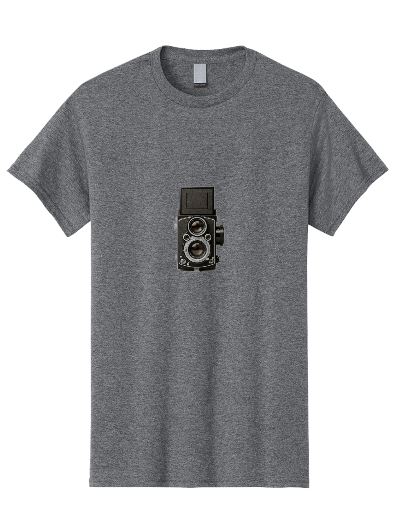 Rolleiflex-Camera Men'S Graphic Tee, 100% Cotton, Comfortable Casual Summer Wear, Machine Washable, Twin Lens Reflex Camera, Vintage Photography, Retro Camera, Photography Equipment, Film Camera, Classic Design, Nostalgic Photography Bae729 3