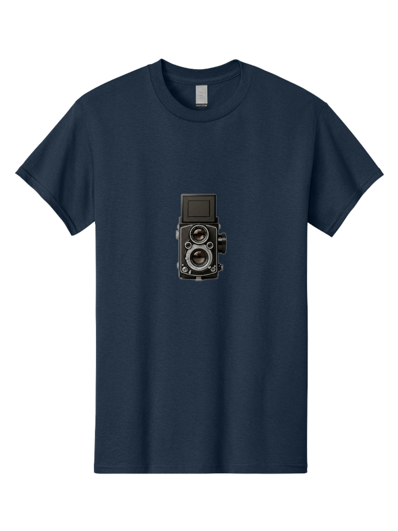 Rolleiflex-Camera Men'S Graphic Tee, 100% Cotton, Comfortable Casual Summer Wear, Machine Washable, Twin Lens Reflex Camera, Vintage Photography, Retro Camera, Photography Equipment, Film Camera, Classic Design, Nostalgic Photography Bae729 4