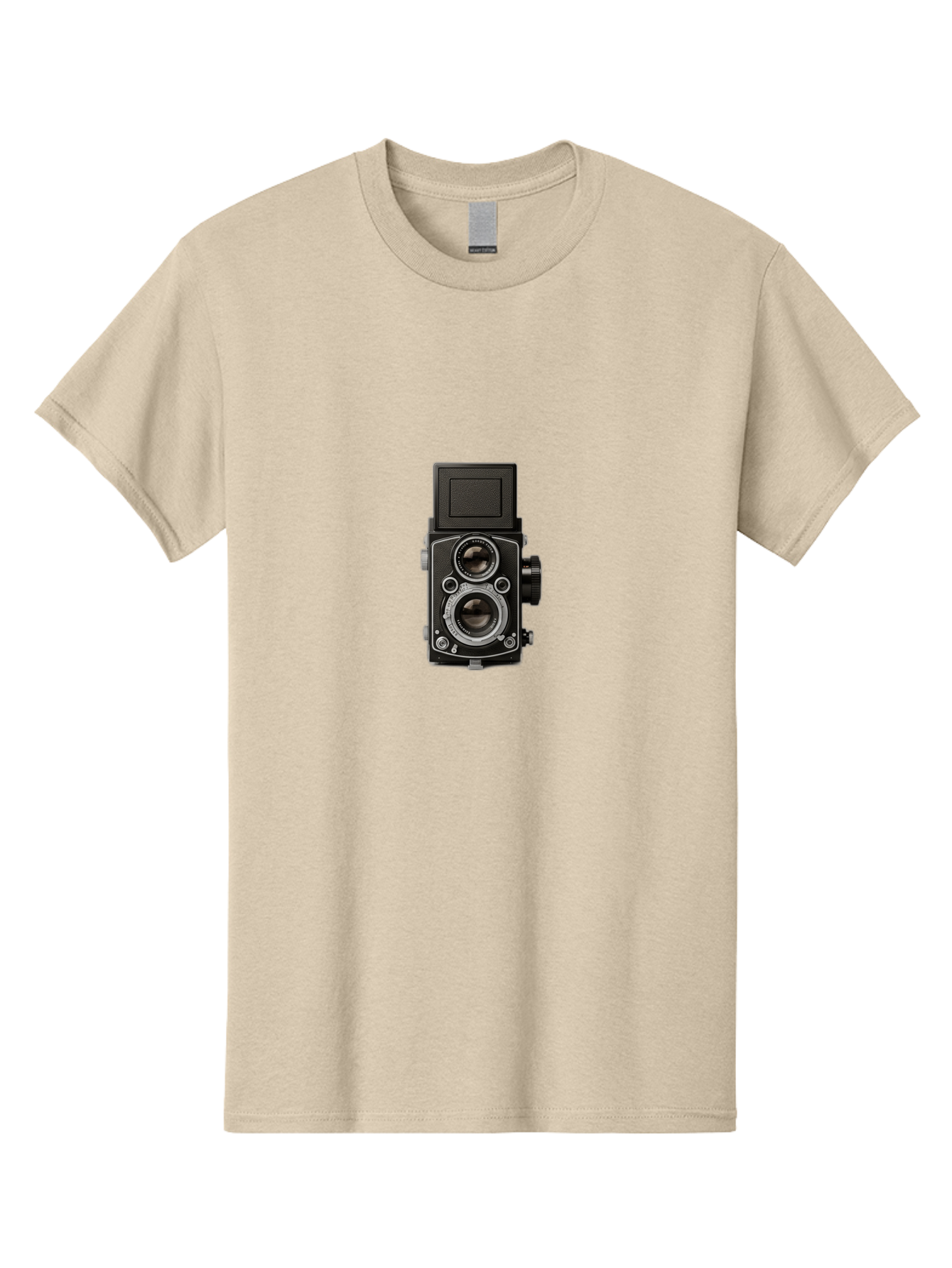 Rolleiflex-Camera Men'S Graphic Tee, 100% Cotton, Comfortable Casual Summer Wear, Machine Washable, Twin Lens Reflex Camera, Vintage Photography, Retro Camera, Photography Equipment, Film Camera, Classic Design, Nostalgic Photography Bae729 13