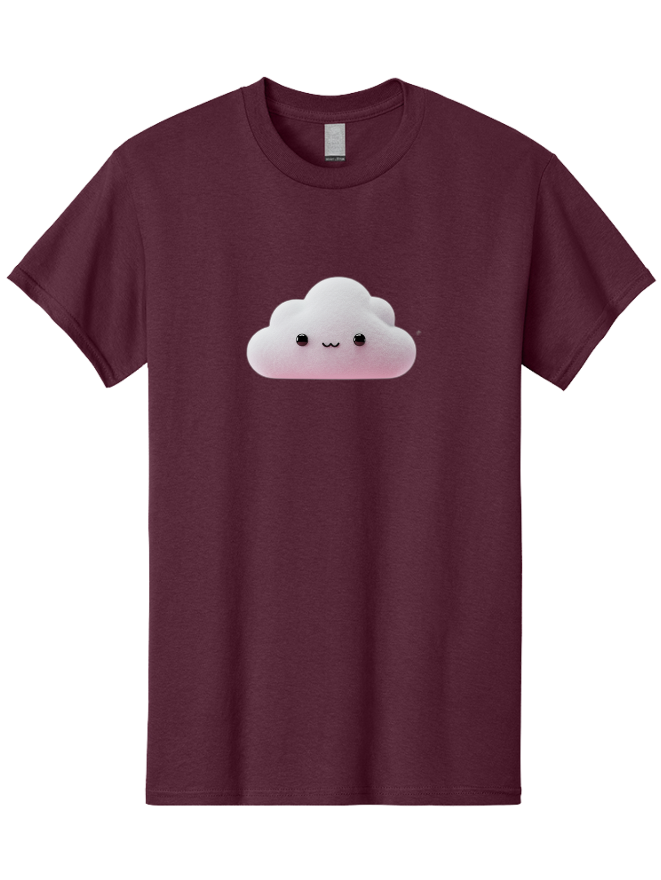 Smiling-Cloud-1 Men'S Graphic Tee, 100% Cotton, Comfortable Casual Summer Wear, Machine Washable, Kawaii Cloud, Cute Cartoon Character, Smiling Face, Fluffy Cloud, Pastel Colors, Adorable Design, Soft Graphics, Childrens Illustration, Bae762 15