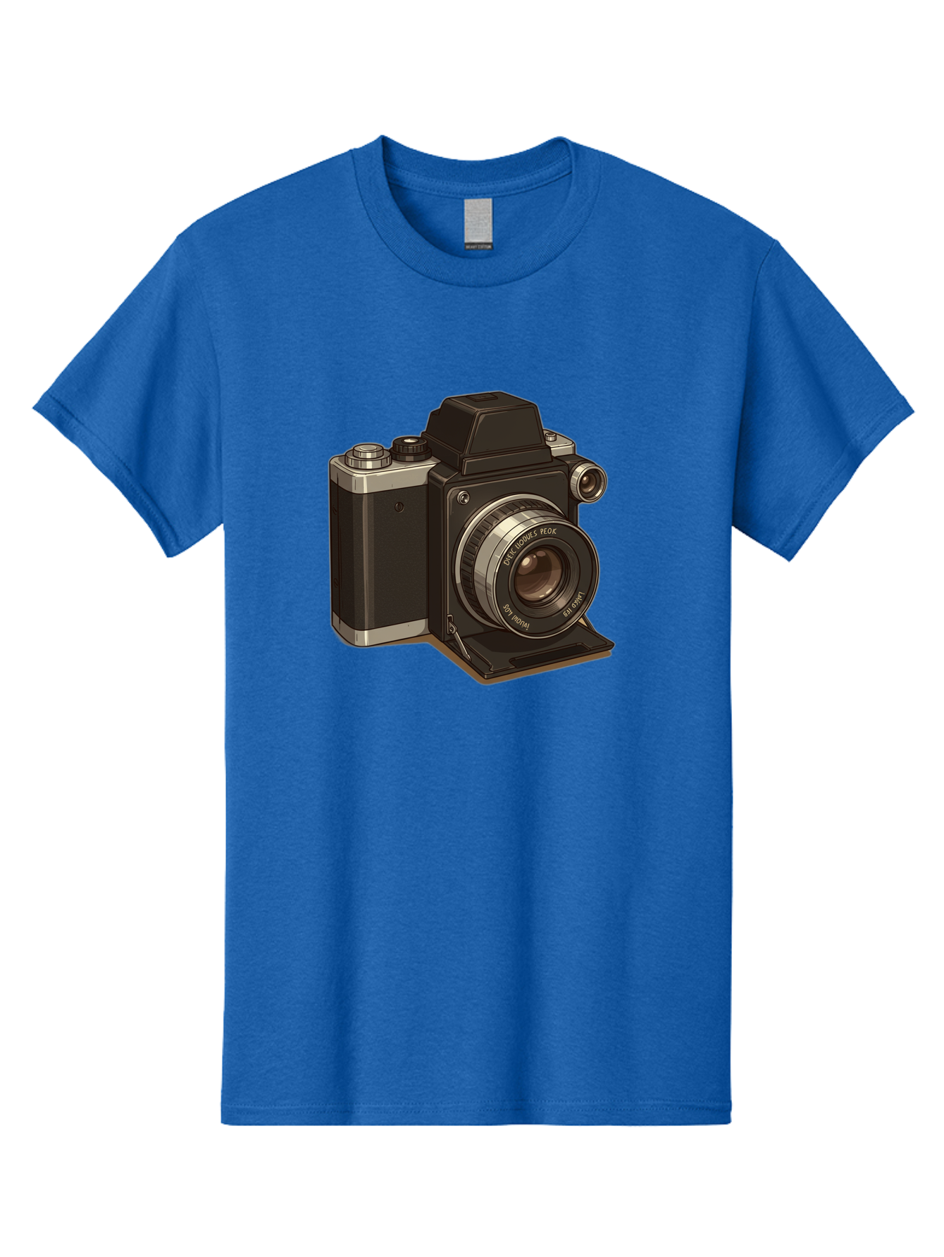 Tlr-Camera Men'S Graphic Tee, 100% Cotton, Comfortable Casual Summer Wear, Machine Washable, Vintage Camera, Twin Lens Reflex Camera, Black And Silver, Photography Equipment, Lens, Nikon, Camera Body, Classic Design, Retro Style, Film Camera Bae801 10