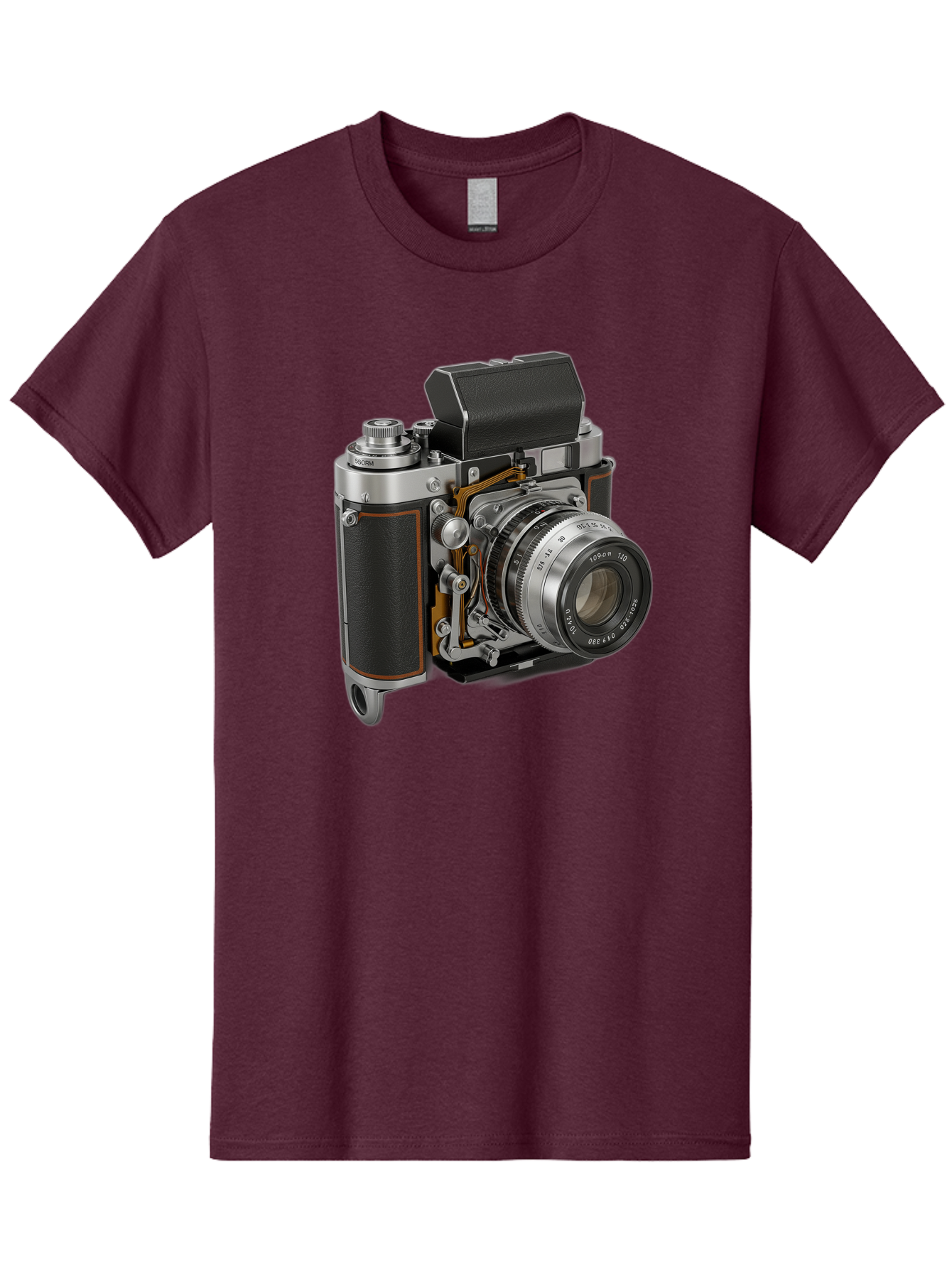 Triotar-Triotar-1-4-5-135 Men'S Graphic Tee, 100% Cotton, Comfortable Casual Summer Wear, Machine Washable, Vintage Camera, Classic Photography, Triotar 50Mm F/2.8 Lens, Retro Camera Body, Antique Camera Equipment, Photography Accessories, Bae803 11