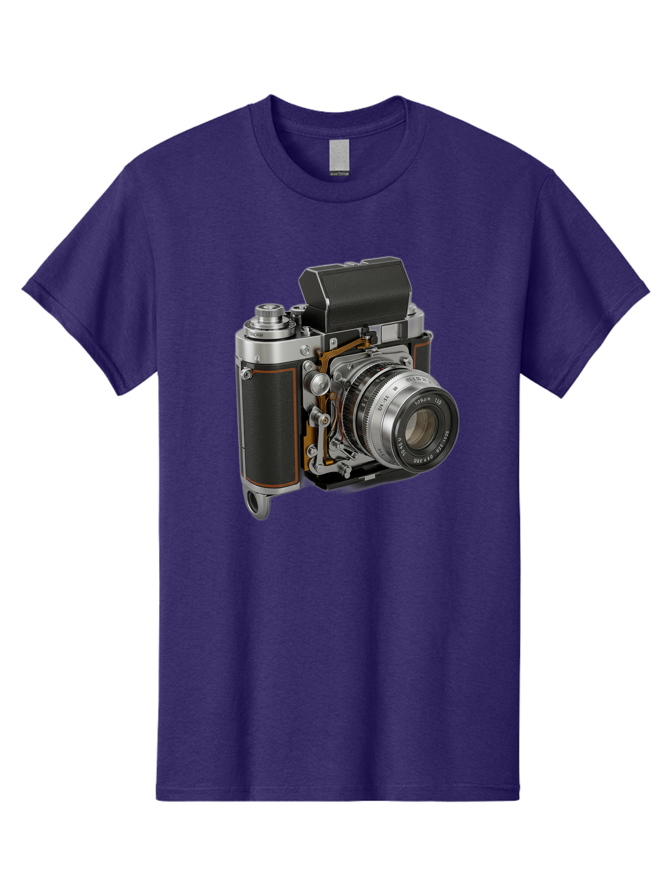 Triotar-Triotar-1-4-5-135 Men'S Graphic Tee, 100% Cotton, Comfortable Casual Summer Wear, Machine Washable, Vintage Camera, Classic Photography, Triotar 50Mm F/2.8 Lens, Retro Camera Body, Antique Camera Equipment, Photography Accessories, Bae803 1