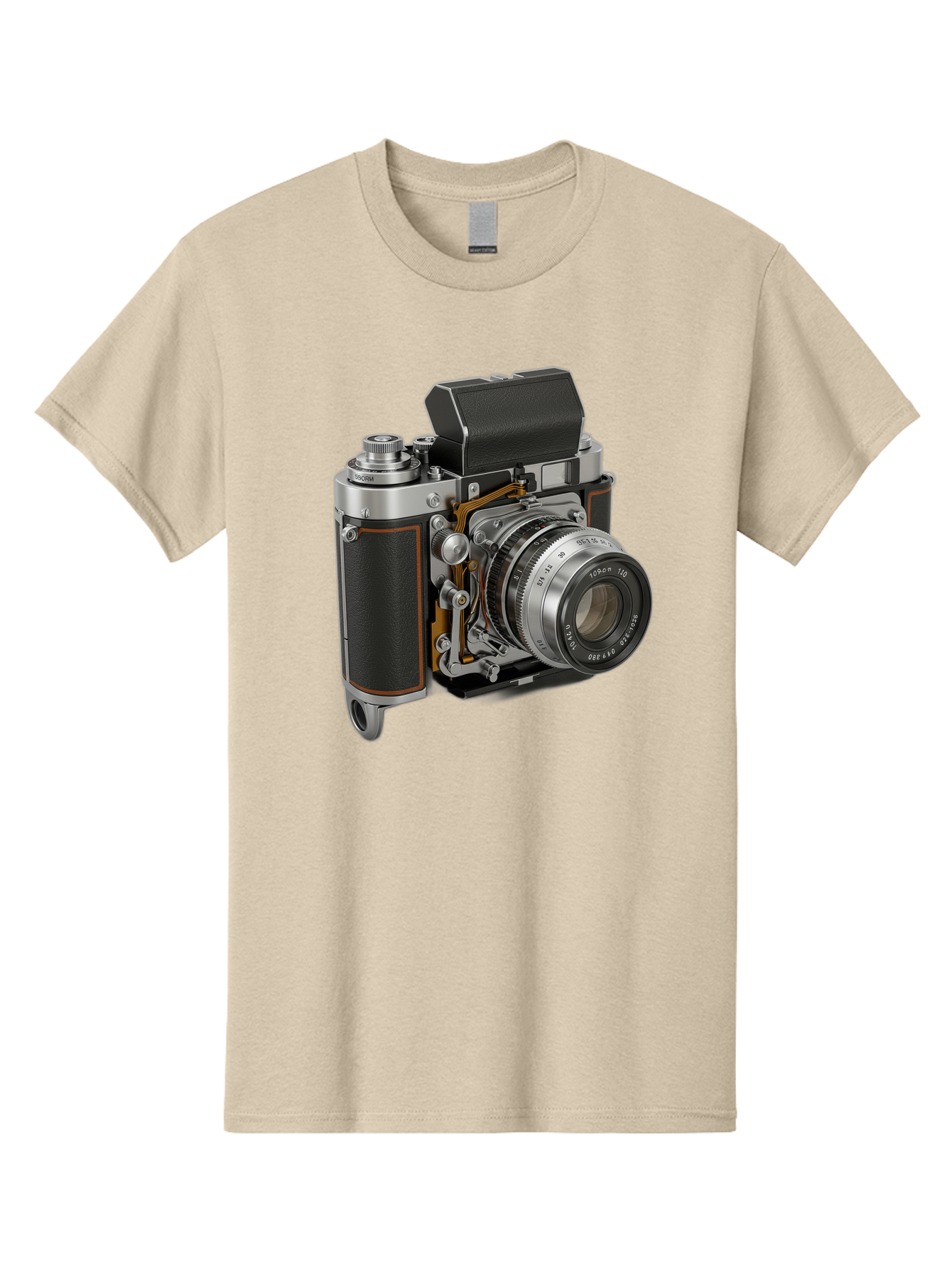 Triotar-Triotar-1-4-5-135 Men'S Graphic Tee, 100% Cotton, Comfortable Casual Summer Wear, Machine Washable, Vintage Camera, Classic Photography, Triotar 50Mm F/2.8 Lens, Retro Camera Body, Antique Camera Equipment, Photography Accessories, Bae803 7