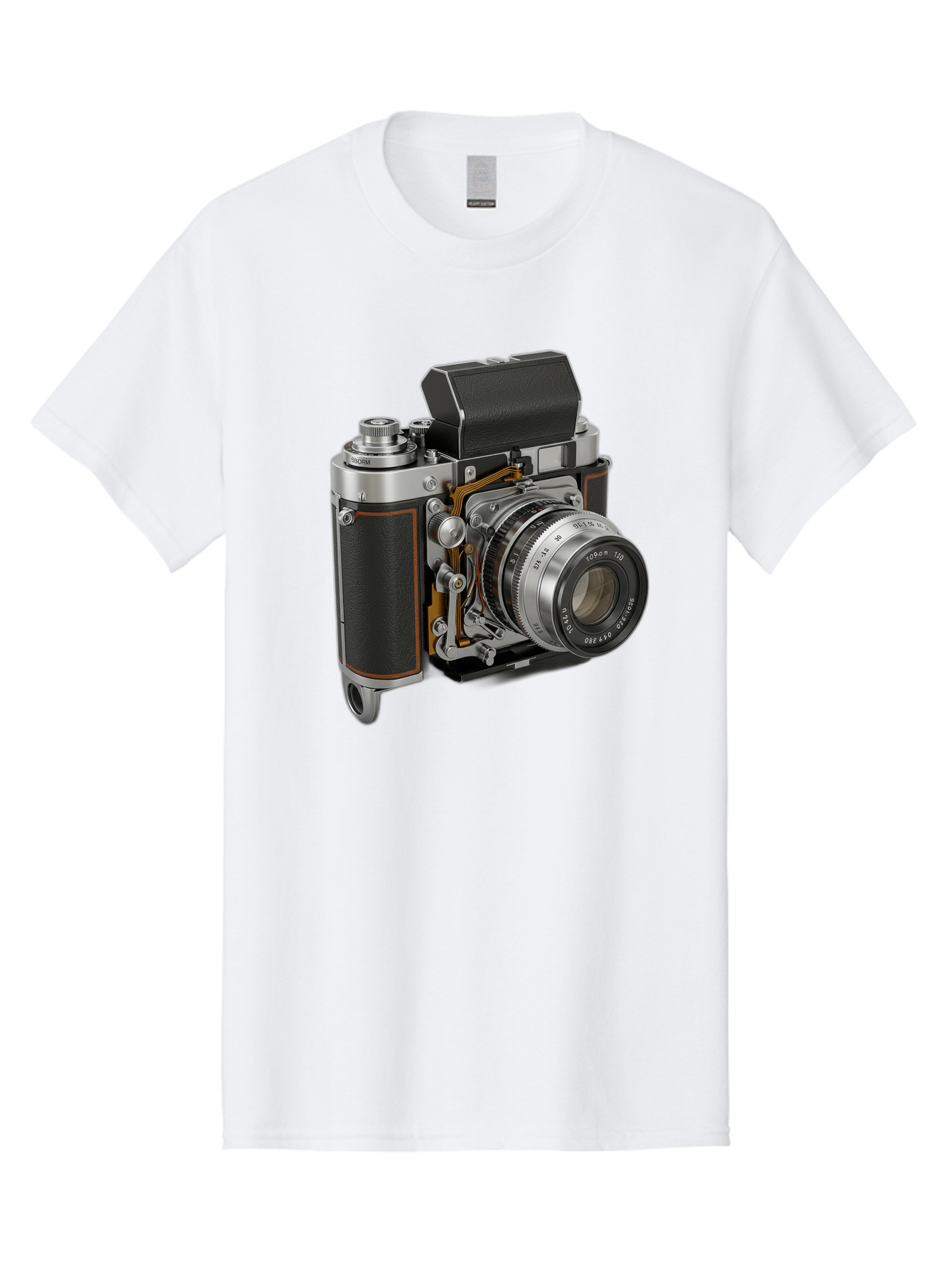 Triotar-Triotar-1-4-5-135 Men'S Graphic Tee, 100% Cotton, Comfortable Casual Summer Wear, Machine Washable, Vintage Camera, Classic Photography, Triotar 50Mm F/2.8 Lens, Retro Camera Body, Antique Camera Equipment, Photography Accessories, Bae803 2