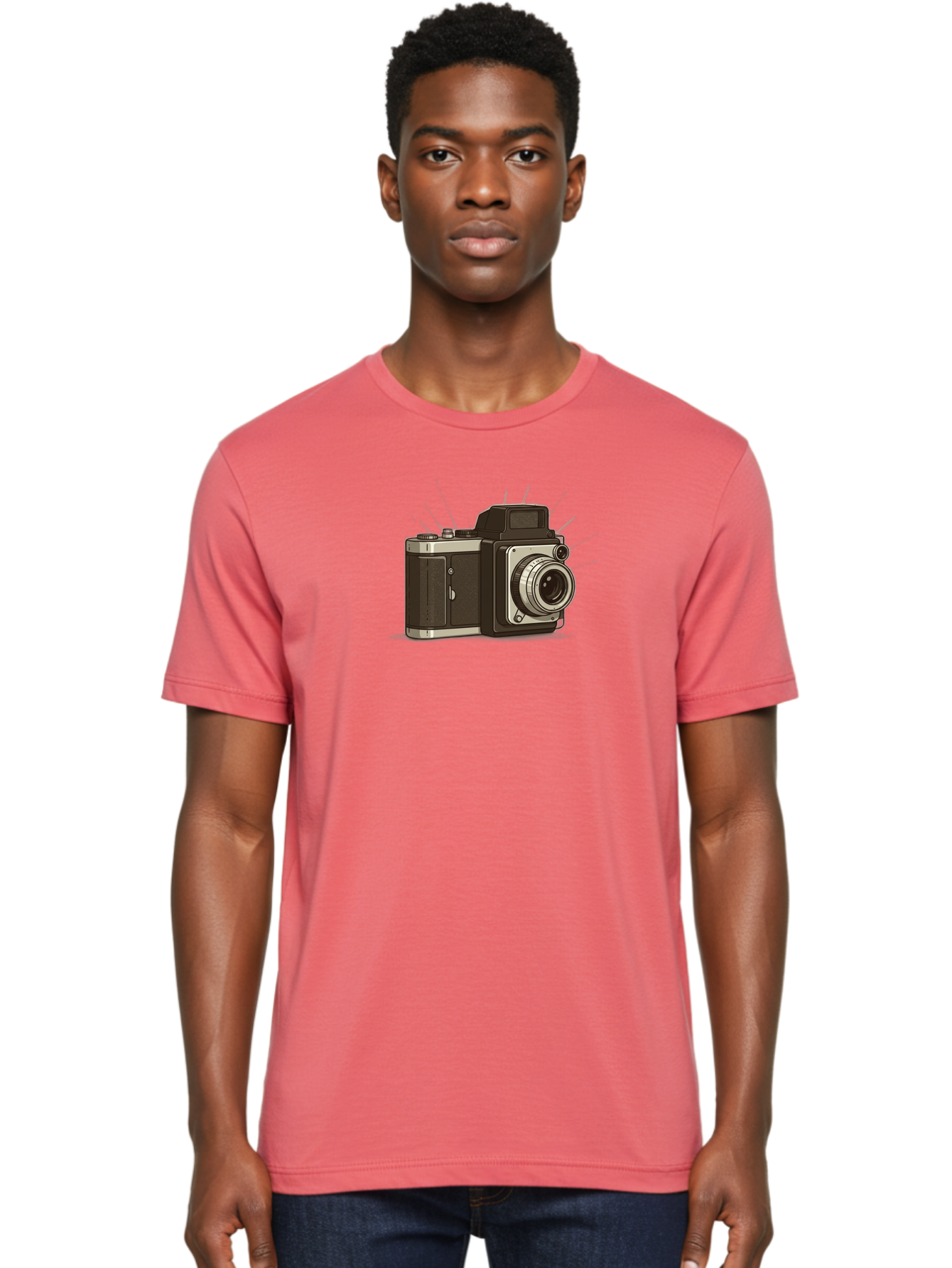 Vintage-Camera-2 Men'S Graphic Tee, 100% Cotton, Comfortable Casual Summer Wear, Machine Washable, Vintage Camera, Retro Photography, Film Camera, Classic Design, Photography Equipment, Nostalgic Feel, Camera Lens Bae806 22