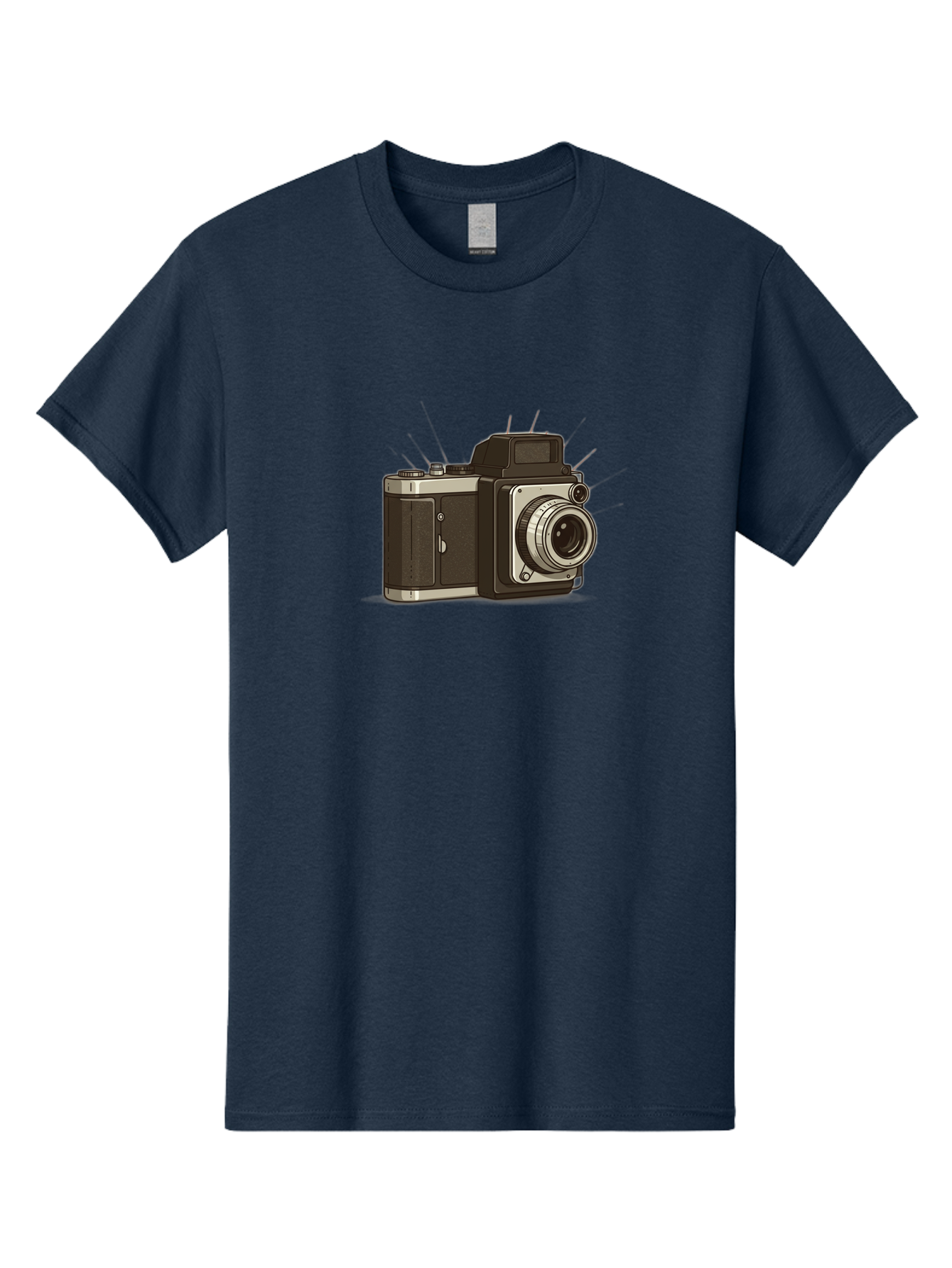 Vintage-Camera-2 Men'S Graphic Tee, 100% Cotton, Comfortable Casual Summer Wear, Machine Washable, Vintage Camera, Retro Photography, Film Camera, Classic Design, Photography Equipment, Nostalgic Feel, Camera Lens Bae806 1