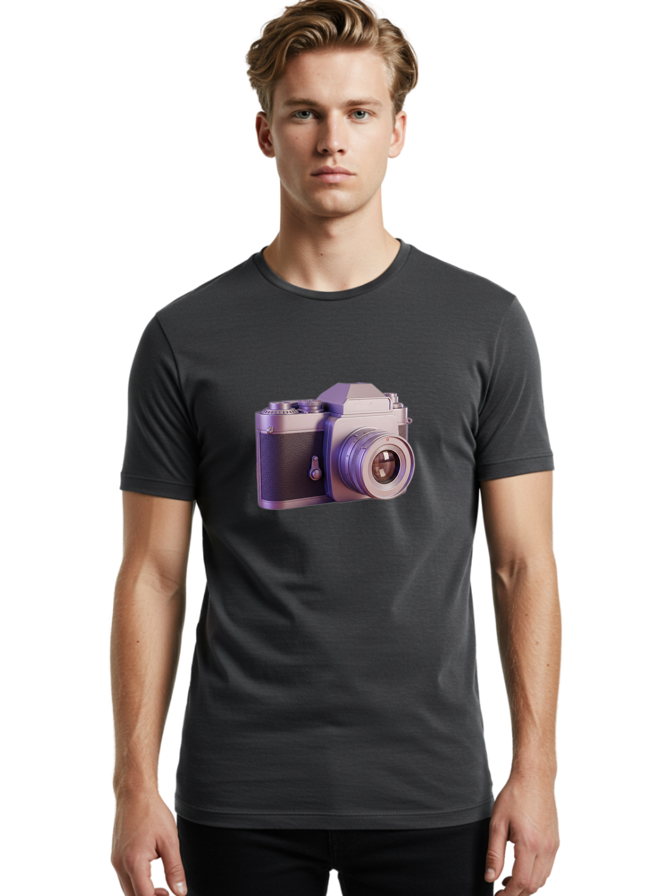 Vintage-Camera-4 Men'S Graphic Tee, 100% Cotton, Comfortable Casual Summer Wear, Machine Washable, Vintage Camera, Old Camera, Retro Photography, Film Camera, Classic Design, Photography Equipment, Camera Lens Bae808 22