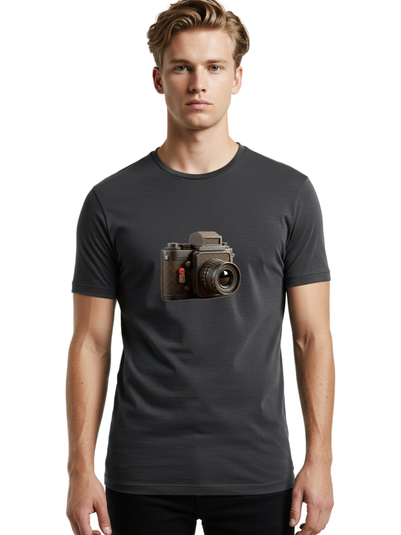 Vintage-Camera-5 Men'S Graphic Tee, 100% Cotton, Comfortable Casual Summer Wear, Machine Washable, Vintage Camera, Old Camera, Retro Photography, Film Camera, Classic Design, Analog Photography, Nostalgic Feel, Camera Equipment Bae809 30