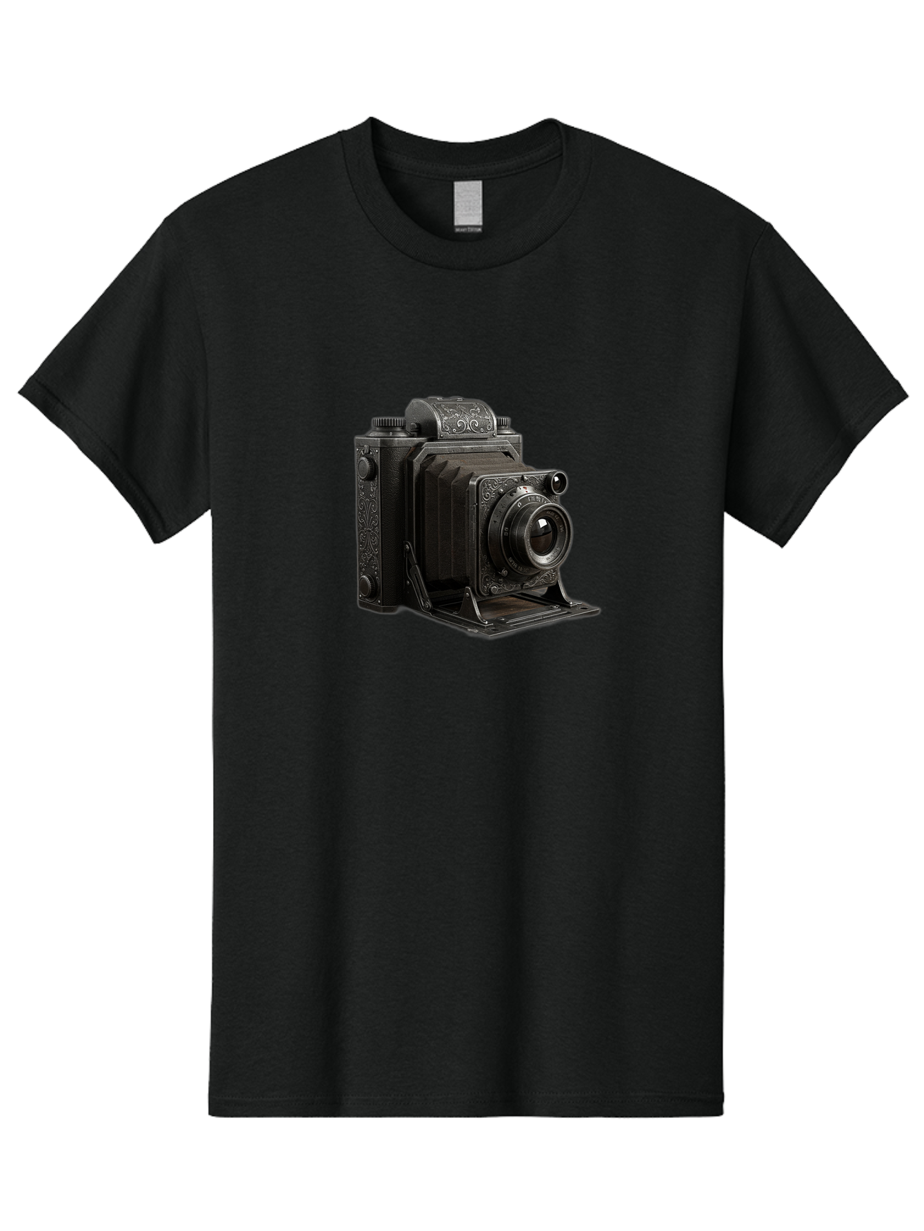 Vintage-Camera-6 Men'S Graphic Tee, 100% Cotton, Comfortable Casual Summer Wear, Machine Washable, Vintage Camera, Antique Photography, Classic Camera Design, Old-Fashioned Photography Equipment, Retro Camera, Historical Camera, Black Camera Bae810 4