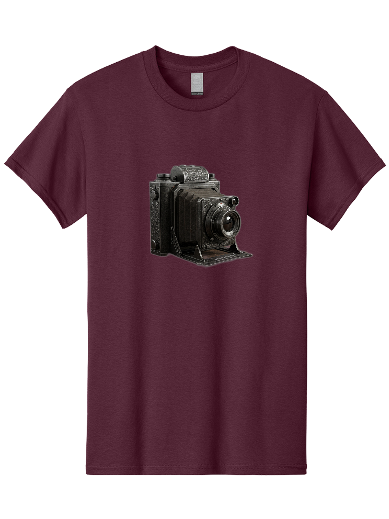 Vintage-Camera-6 Men'S Graphic Tee, 100% Cotton, Comfortable Casual Summer Wear, Machine Washable, Vintage Camera, Antique Photography, Classic Camera Design, Old-Fashioned Photography Equipment, Retro Camera, Historical Camera, Black Camera Bae810 7