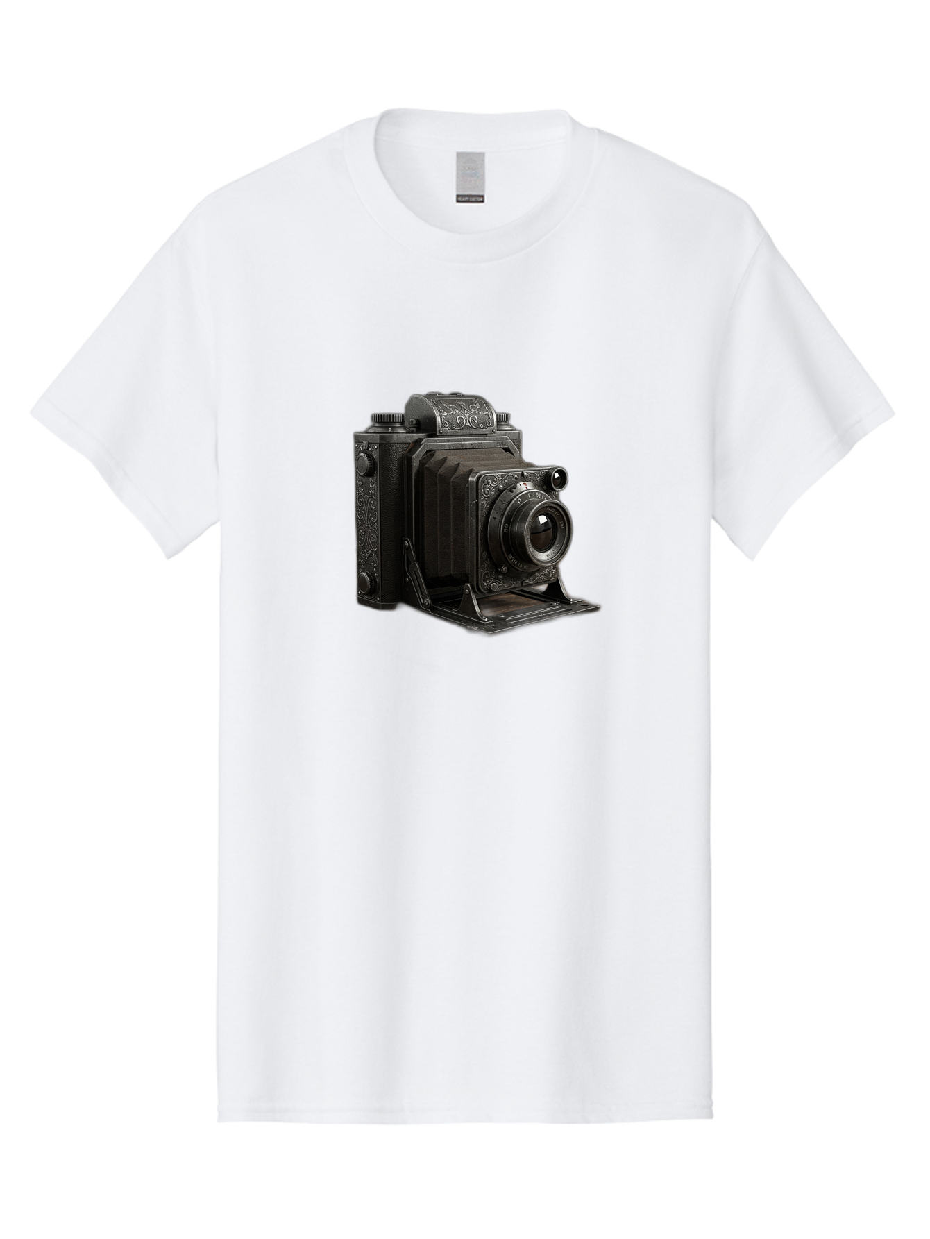 Vintage-Camera-6 Men'S Graphic Tee, 100% Cotton, Comfortable Casual Summer Wear, Machine Washable, Vintage Camera, Antique Photography, Classic Camera Design, Old-Fashioned Photography Equipment, Retro Camera, Historical Camera, Black Camera Bae810 3