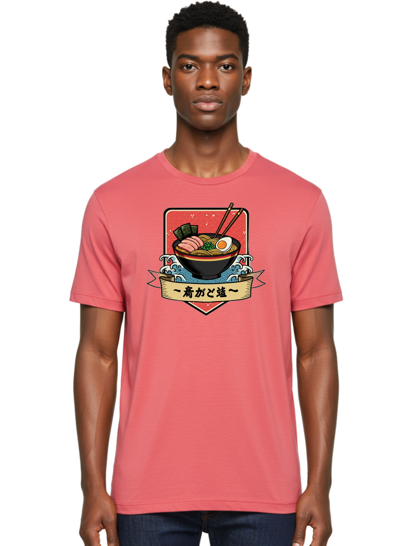 Yu-Katosu-Ramen Men'S Graphic Tee, 100% Cotton, Comfortable Casual Summer Wear, Machine Washable, Bowl Of Ramen, Japanese Noodle Soup, Savory Ingredients, Egg, Green Onions, Pork Slices, Seaweed, Chopsticks, Japanese Cuisine, Comforting Meal, Bae823 27