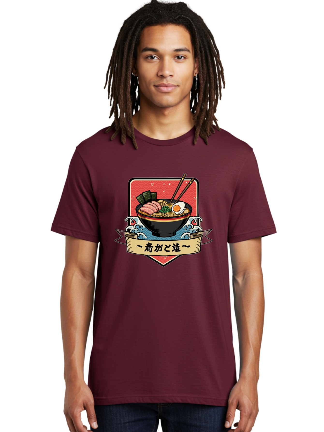 Yu-Katosu-Ramen Men'S Graphic Tee, 100% Cotton, Comfortable Casual Summer Wear, Machine Washable, Bowl Of Ramen, Japanese Noodle Soup, Savory Ingredients, Egg, Green Onions, Pork Slices, Seaweed, Chopsticks, Japanese Cuisine, Comforting Meal, Bae823 17