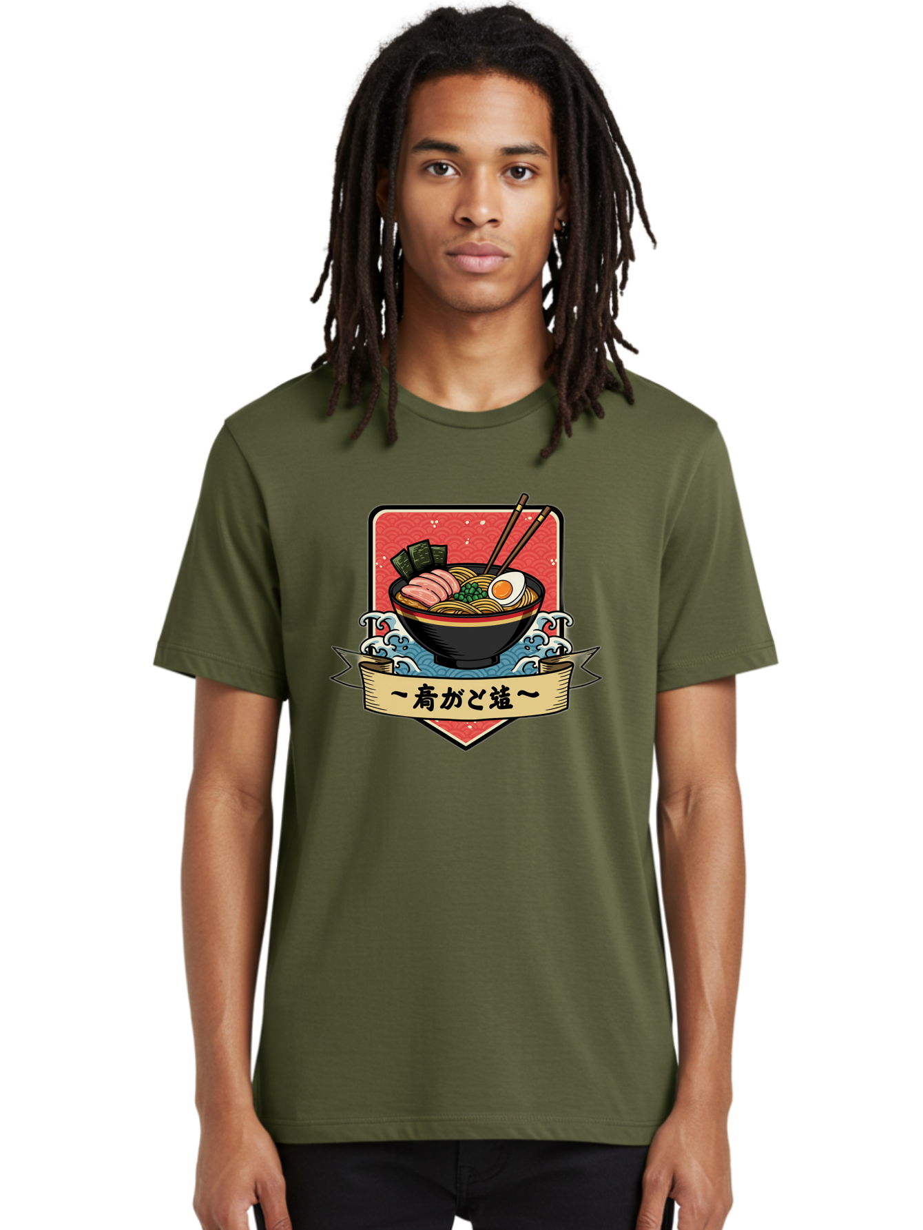 Yu-Katosu-Ramen Men'S Graphic Tee, 100% Cotton, Comfortable Casual Summer Wear, Machine Washable, Bowl Of Ramen, Japanese Noodle Soup, Savory Ingredients, Egg, Green Onions, Pork Slices, Seaweed, Chopsticks, Japanese Cuisine, Comforting Meal, Bae823 16