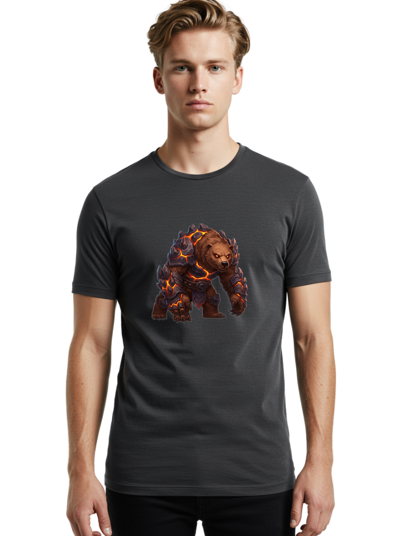 Armored-Brown-Bear Men'S Graphic Tee, 100% Cotton, Comfortable Casual Summer Wear, Machine Washable, Vintage Camera, Old Camera, Antique Camera, Black Camera, Classic Photography, Photography Equipment, Nostalgic Device, Film Camera, Bae831 22