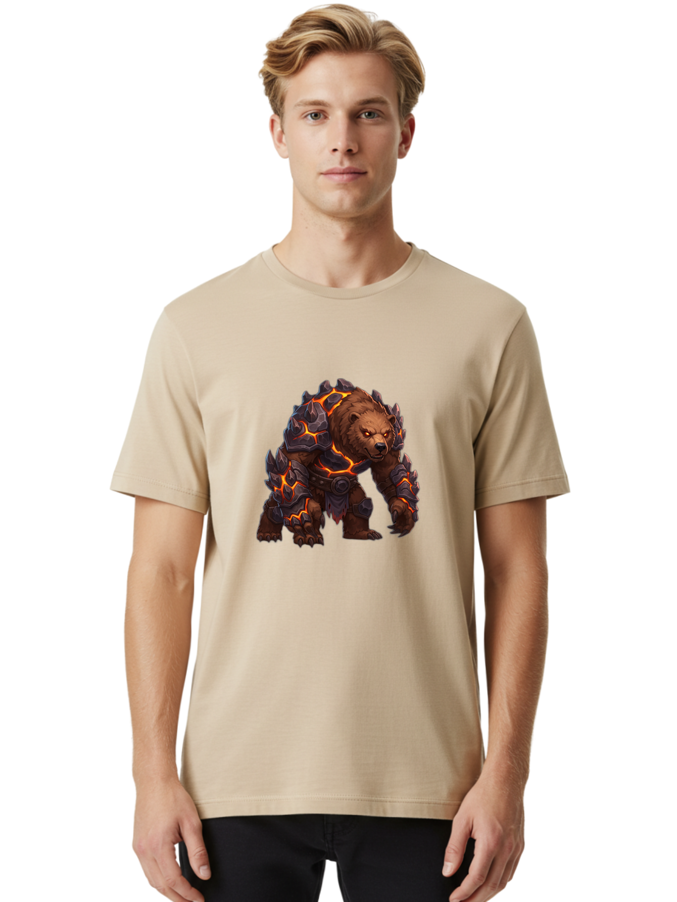 Armored-Brown-Bear Men'S Graphic Tee, 100% Cotton, Comfortable Casual Summer Wear, Machine Washable, Vintage Camera, Old Camera, Antique Camera, Black Camera, Classic Photography, Photography Equipment, Nostalgic Device, Film Camera, Bae831 27