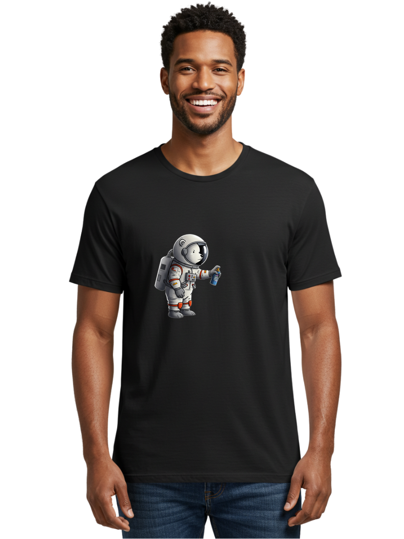 Astronaut-Spray-Paint Men'S Graphic Tee, 100% Cotton, Comfortable Casual Summer Wear, Machine Washable, Vintage Camera, Old Camera, Antique Camera, Black Camera, Classic Photography, Photography Equipment, Nostalgic Device, Film Camera, Bae833 20