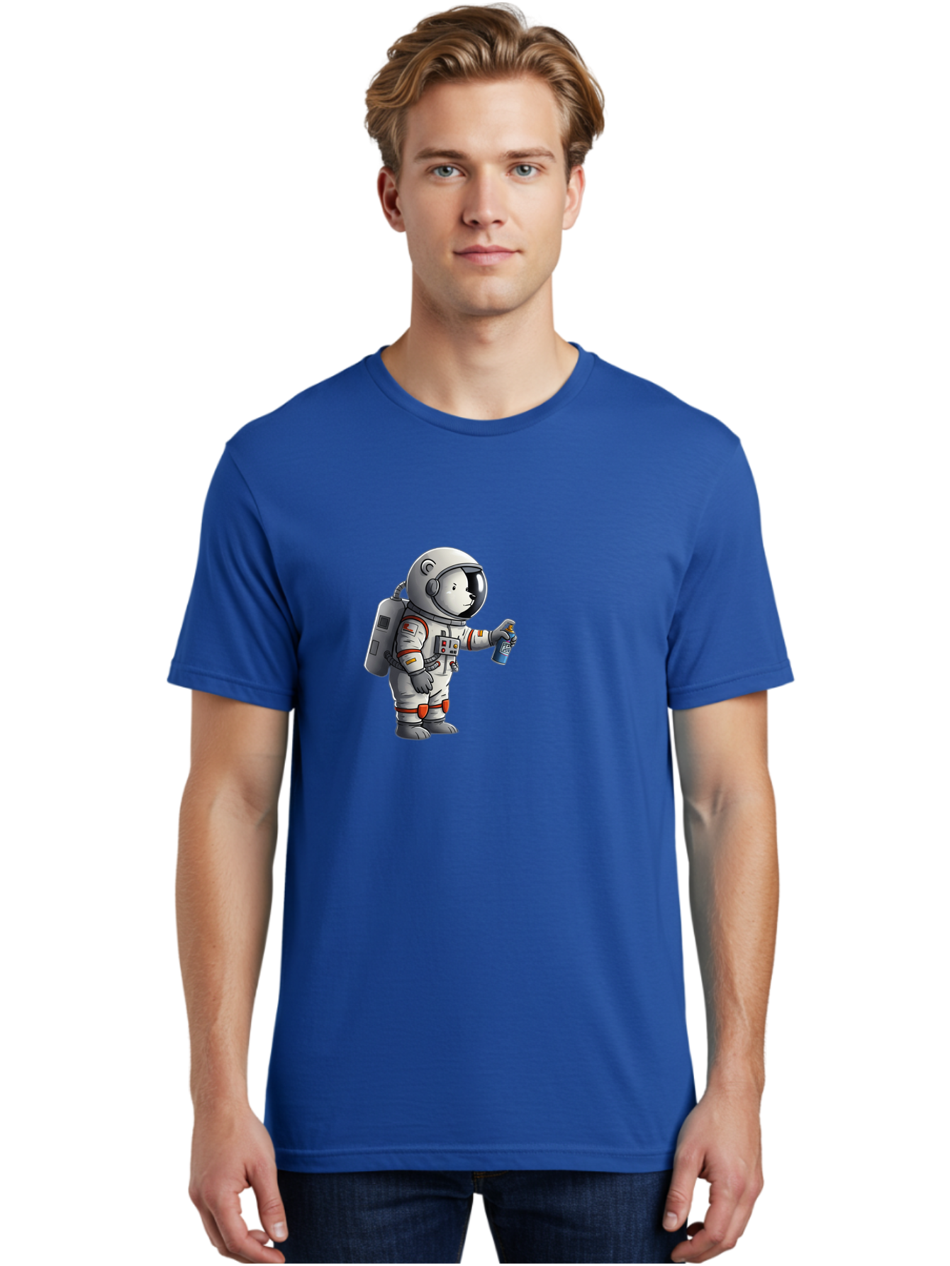 Astronaut-Spray-Paint Men'S Graphic Tee, 100% Cotton, Comfortable Casual Summer Wear, Machine Washable, Vintage Camera, Old Camera, Antique Camera, Black Camera, Classic Photography, Photography Equipment, Nostalgic Device, Film Camera, Bae833 23