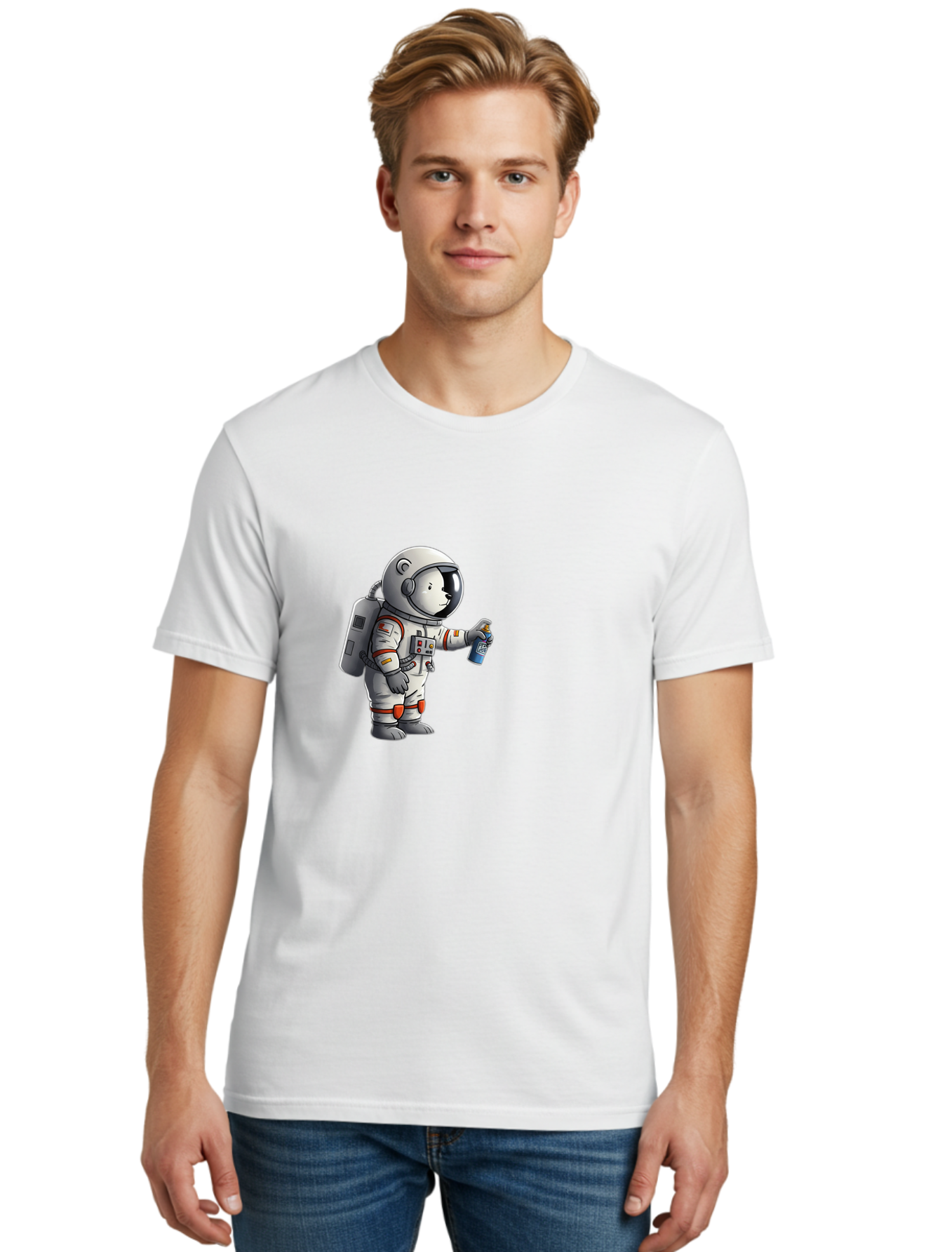 Astronaut-Spray-Paint Men'S Graphic Tee, 100% Cotton, Comfortable Casual Summer Wear, Machine Washable, Vintage Camera, Old Camera, Antique Camera, Black Camera, Classic Photography, Photography Equipment, Nostalgic Device, Film Camera, Bae833 18