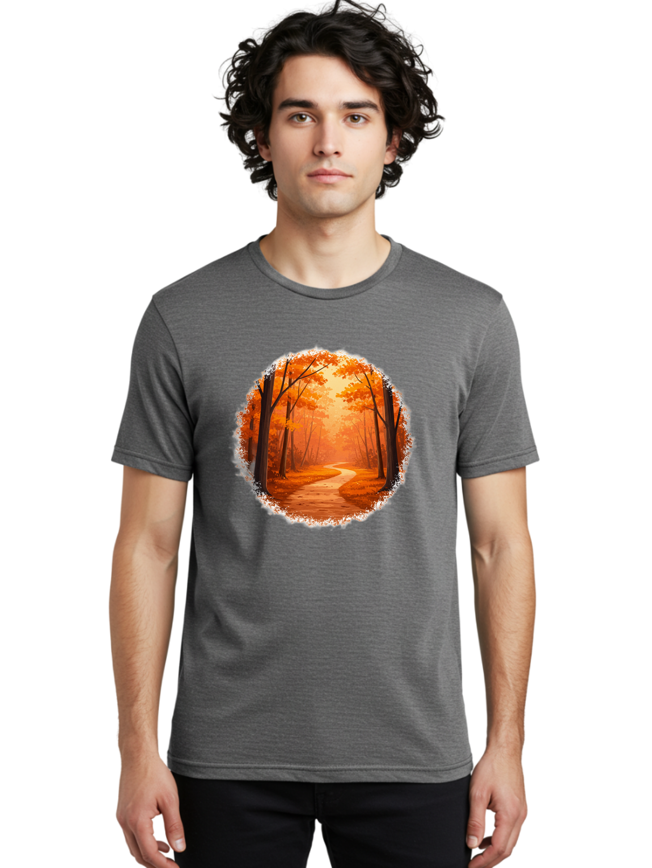 Autumn-Forest-Path Men'S Graphic Tee, 100% Cotton, Comfortable Casual Summer Wear, Machine Washable, Vintage Camera, Old Camera, Antique Camera, Black Camera, Classic Photography, Photography Equipment, Nostalgic Device, Film Camera, Bae834 26