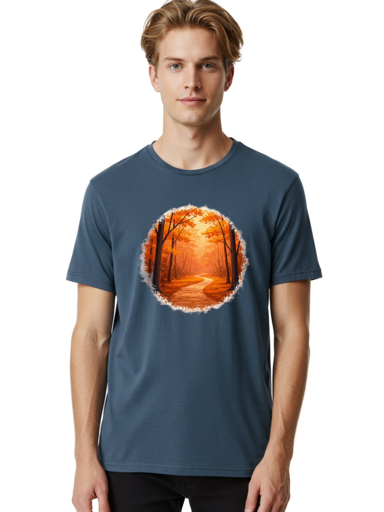 Autumn-Forest-Path Men'S Graphic Tee, 100% Cotton, Comfortable Casual Summer Wear, Machine Washable, Vintage Camera, Old Camera, Antique Camera, Black Camera, Classic Photography, Photography Equipment, Nostalgic Device, Film Camera, Bae834 18