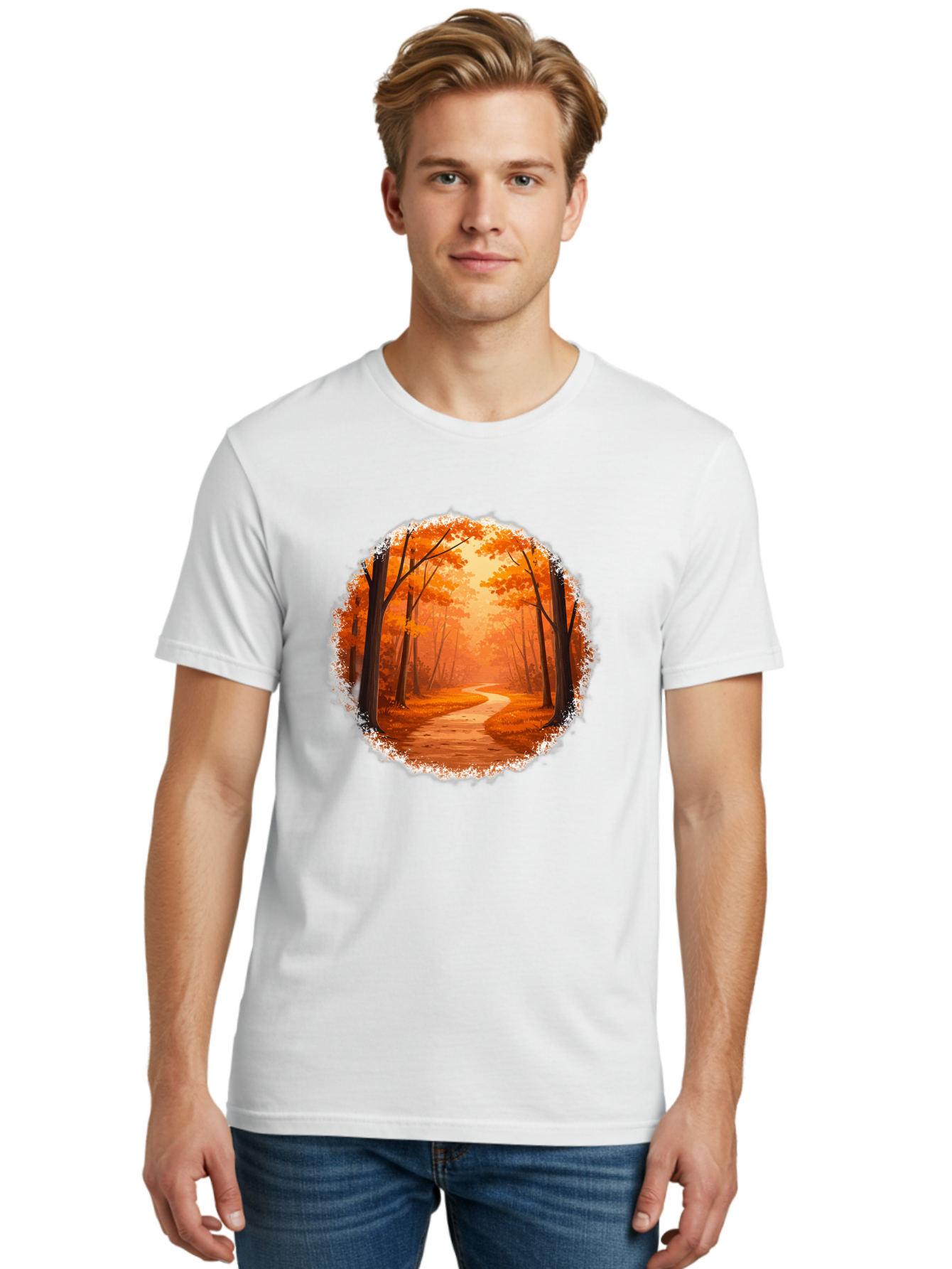 Autumn-Forest-Path Men'S Graphic Tee, 100% Cotton, Comfortable Casual Summer Wear, Machine Washable, Vintage Camera, Old Camera, Antique Camera, Black Camera, Classic Photography, Photography Equipment, Nostalgic Device, Film Camera, Bae834 27
