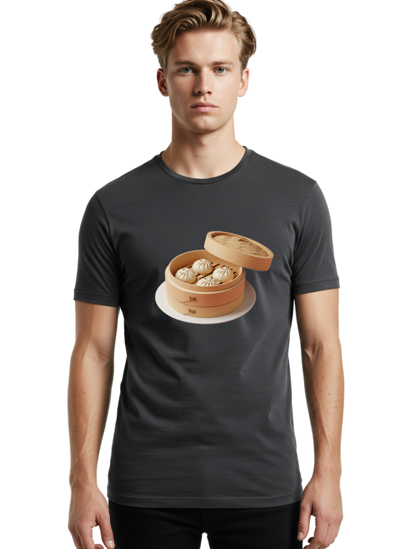 Bamboo-Steamer Men'S Graphic Tee, 100% Cotton, Comfortable Casual Summer Wear, Machine Washable, Vintage Camera, Old Camera, Antique Camera, Black Camera, Classic Photography, Photography Equipment, Nostalgic Device, Film Camera, Camera Art Bae839 24