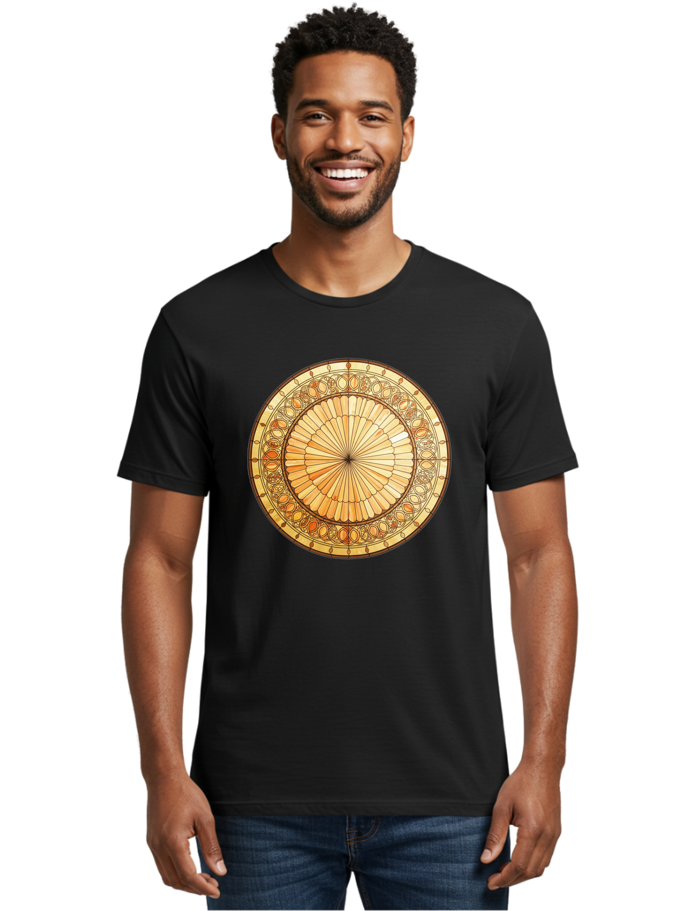 Mandala-Design Men'S Graphic Tee, 100% Cotton, Comfortable Casual Summer Wear, Machine Washable, Vintage Camera, Old Camera, Antique Camera, Black Camera, Classic Photography, Photography Equipment, Nostalgic Device, Film Camera, Camera Art Baf200 30