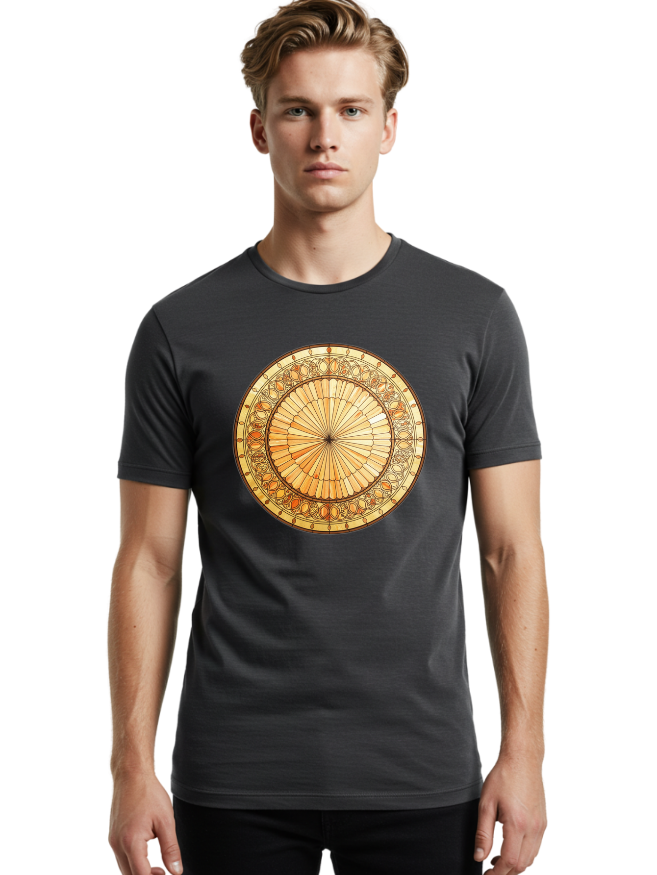Mandala-Design Men'S Graphic Tee, 100% Cotton, Comfortable Casual Summer Wear, Machine Washable, Vintage Camera, Old Camera, Antique Camera, Black Camera, Classic Photography, Photography Equipment, Nostalgic Device, Film Camera, Camera Art Baf200 18