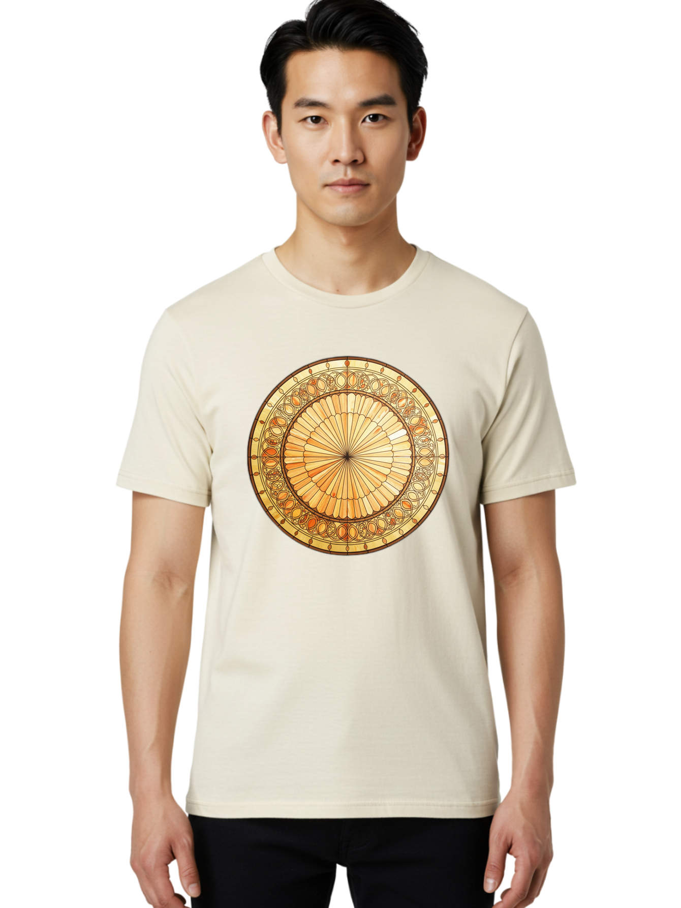 Mandala-Design Men'S Graphic Tee, 100% Cotton, Comfortable Casual Summer Wear, Machine Washable, Vintage Camera, Old Camera, Antique Camera, Black Camera, Classic Photography, Photography Equipment, Nostalgic Device, Film Camera, Camera Art Baf200 17