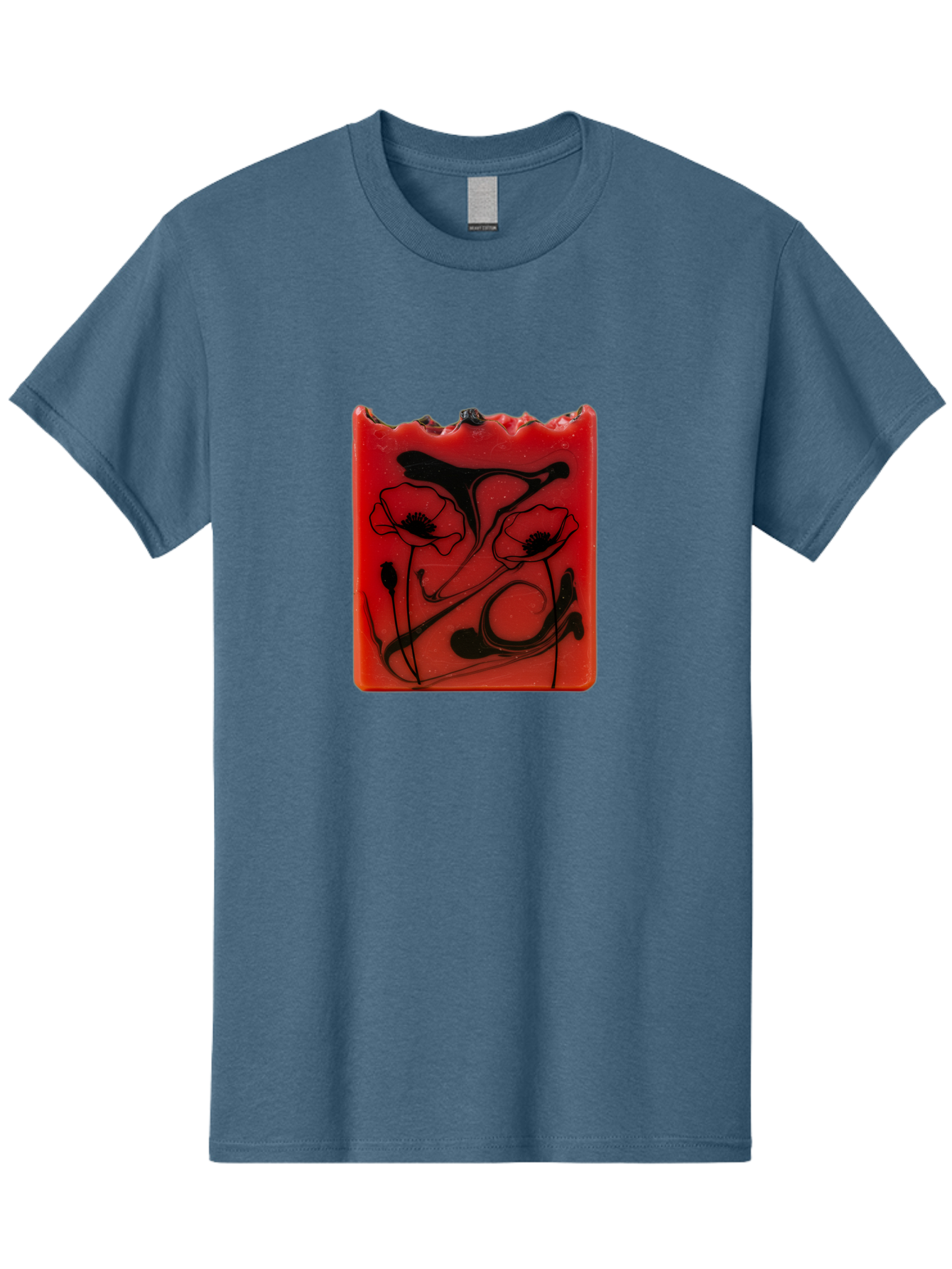 Red-Soap-With-Floral-Design Men'S Graphic Tee, 100% Cotton, Comfortable Casual Summer Wear, Machine Washable, Vintage Camera, Old Camera, Antique Camera, Black Camera, Classic Photography, Photography Equipment, Nostalgic Device, Film Camera, Baf461 5