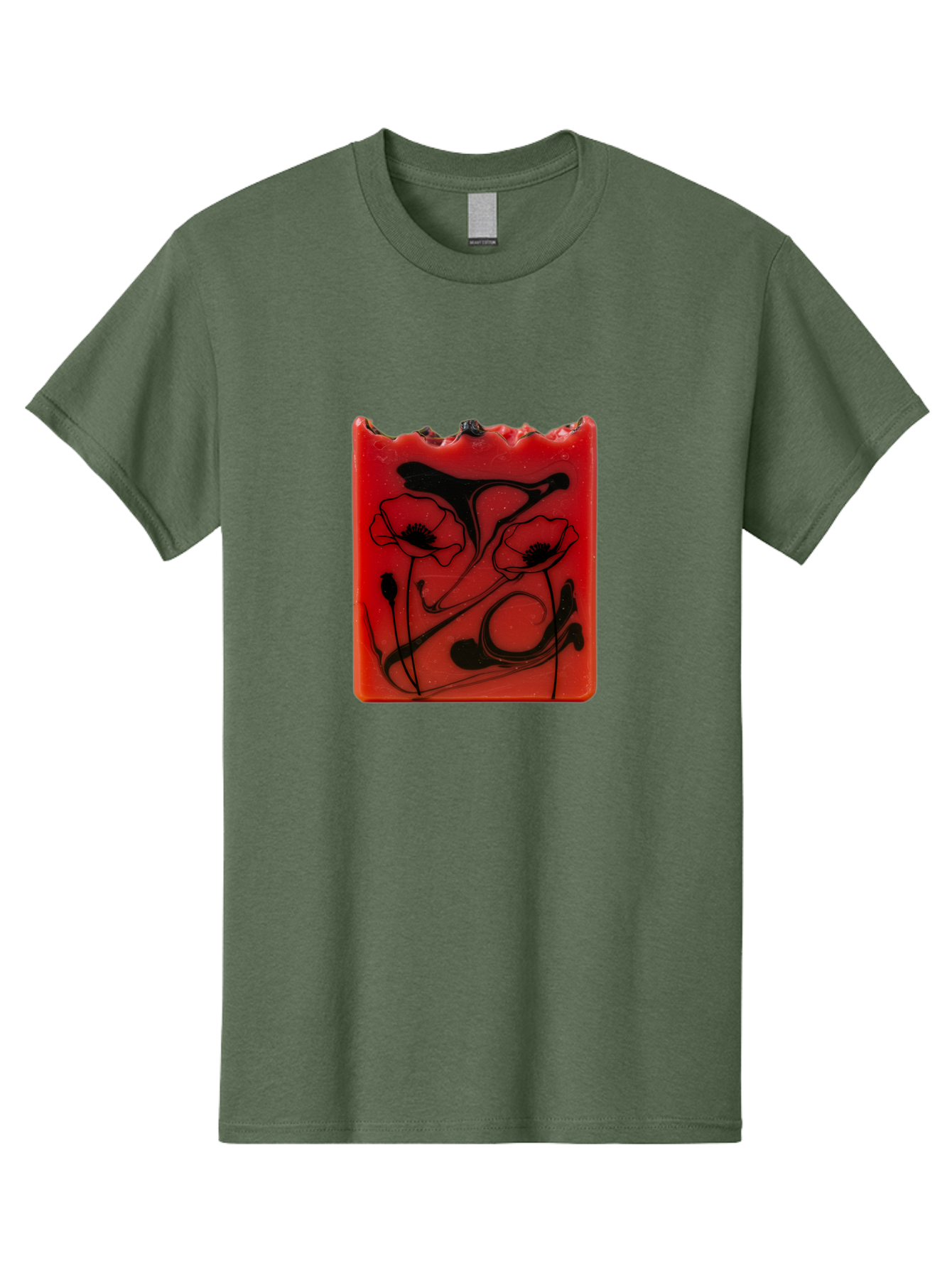 Red-Soap-With-Floral-Design Men'S Graphic Tee, 100% Cotton, Comfortable Casual Summer Wear, Machine Washable, Vintage Camera, Old Camera, Antique Camera, Black Camera, Classic Photography, Photography Equipment, Nostalgic Device, Film Camera, Baf461 3