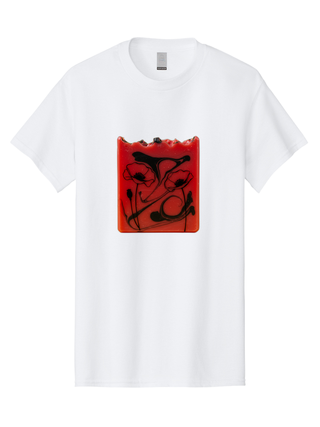 Red-Soap-With-Floral-Design Men'S Graphic Tee, 100% Cotton, Comfortable Casual Summer Wear, Machine Washable, Vintage Camera, Old Camera, Antique Camera, Black Camera, Classic Photography, Photography Equipment, Nostalgic Device, Film Camera, Baf461 1