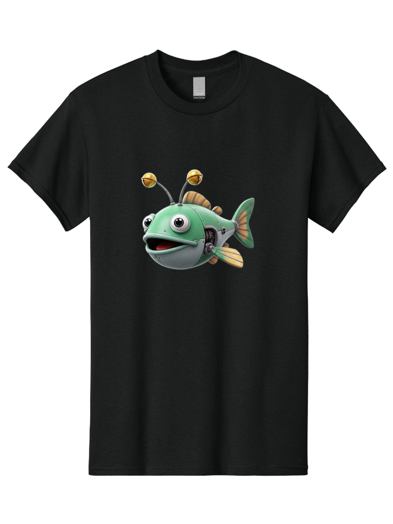 Robo-Fish-2 Men'S Graphic Tee, 100% Cotton, Comfortable Casual Summer Wear, Machine Washable, Vintage Camera, Old Camera, Antique Camera, Black Camera, Classic Photography, Photography Equipment, Nostalgic Device, Film Camera, Camera Art Baf465 8
