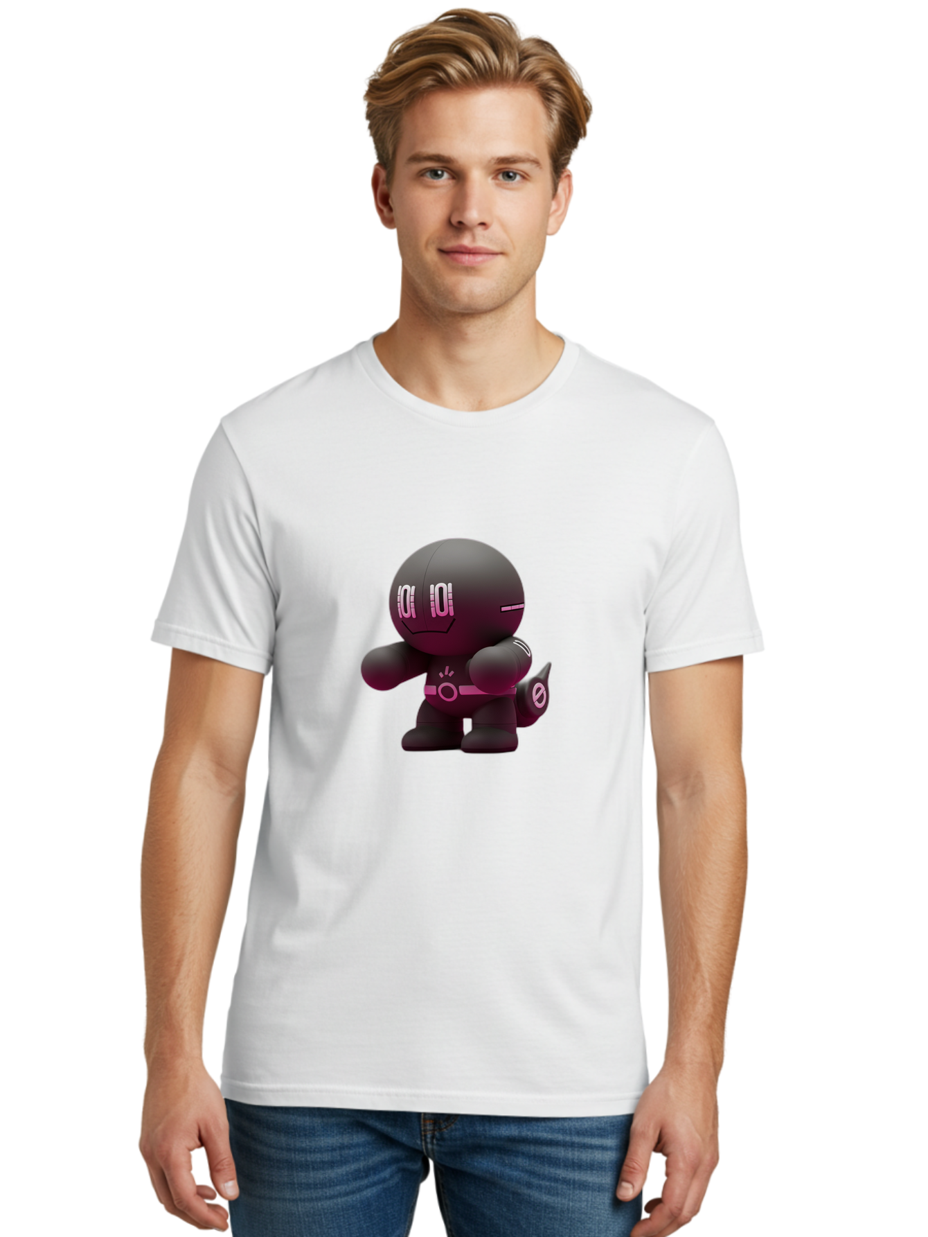 Robot-Character Men'S Graphic Tee, 100% Cotton, Comfortable Casual Summer Wear, Machine Washable, Vintage Camera, Old Camera, Antique Camera, Black Camera, Classic Photography, Photography Equipment, Nostalgic Device, Film Camera, Camera Art Baf468 30