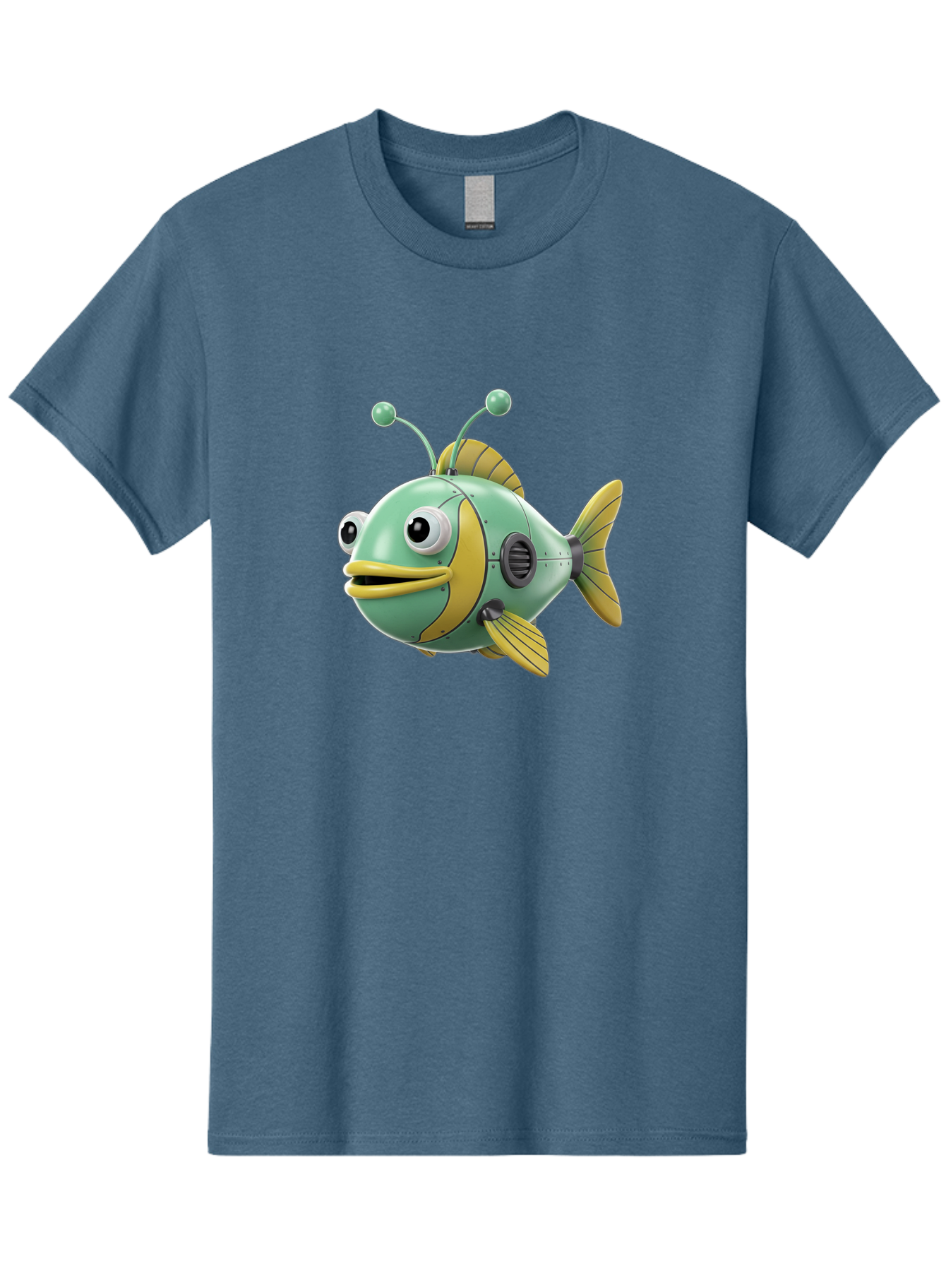 Robot-Fish-1 Men'S Graphic Tee, 100% Cotton, Comfortable Casual Summer Wear, Machine Washable, Vintage Camera, Old Camera, Antique Camera, Black Camera, Classic Photography, Photography Equipment, Nostalgic Device, Film Camera, Camera Art Baf469 8