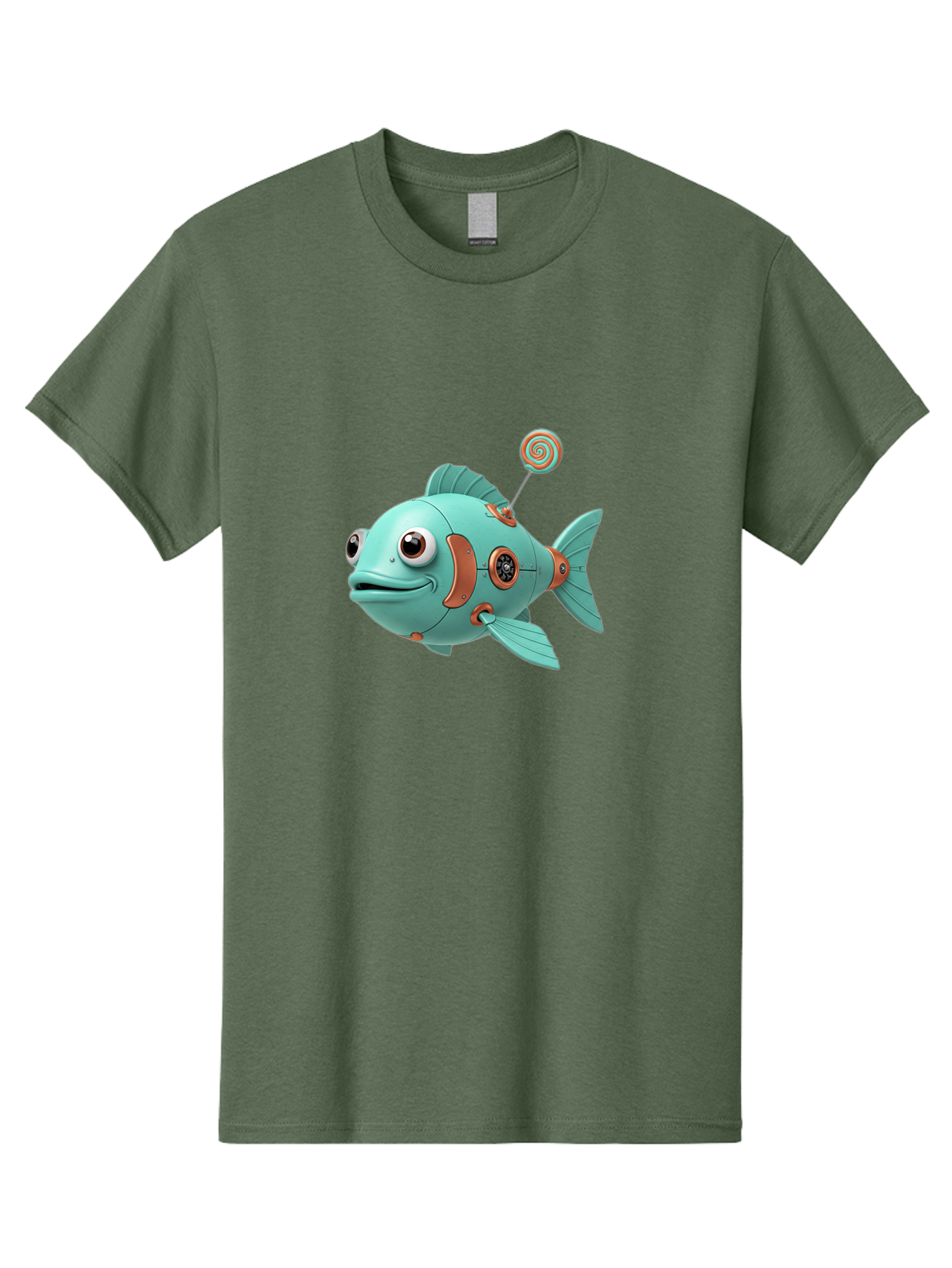 Robot-Fish-4 Men'S Graphic Tee, 100% Cotton, Comfortable Casual Summer Wear, Machine Washable, Vintage Camera, Old Camera, Antique Camera, Black Camera, Classic Photography, Photography Equipment, Nostalgic Device, Film Camera, Camera Art Baf472 9