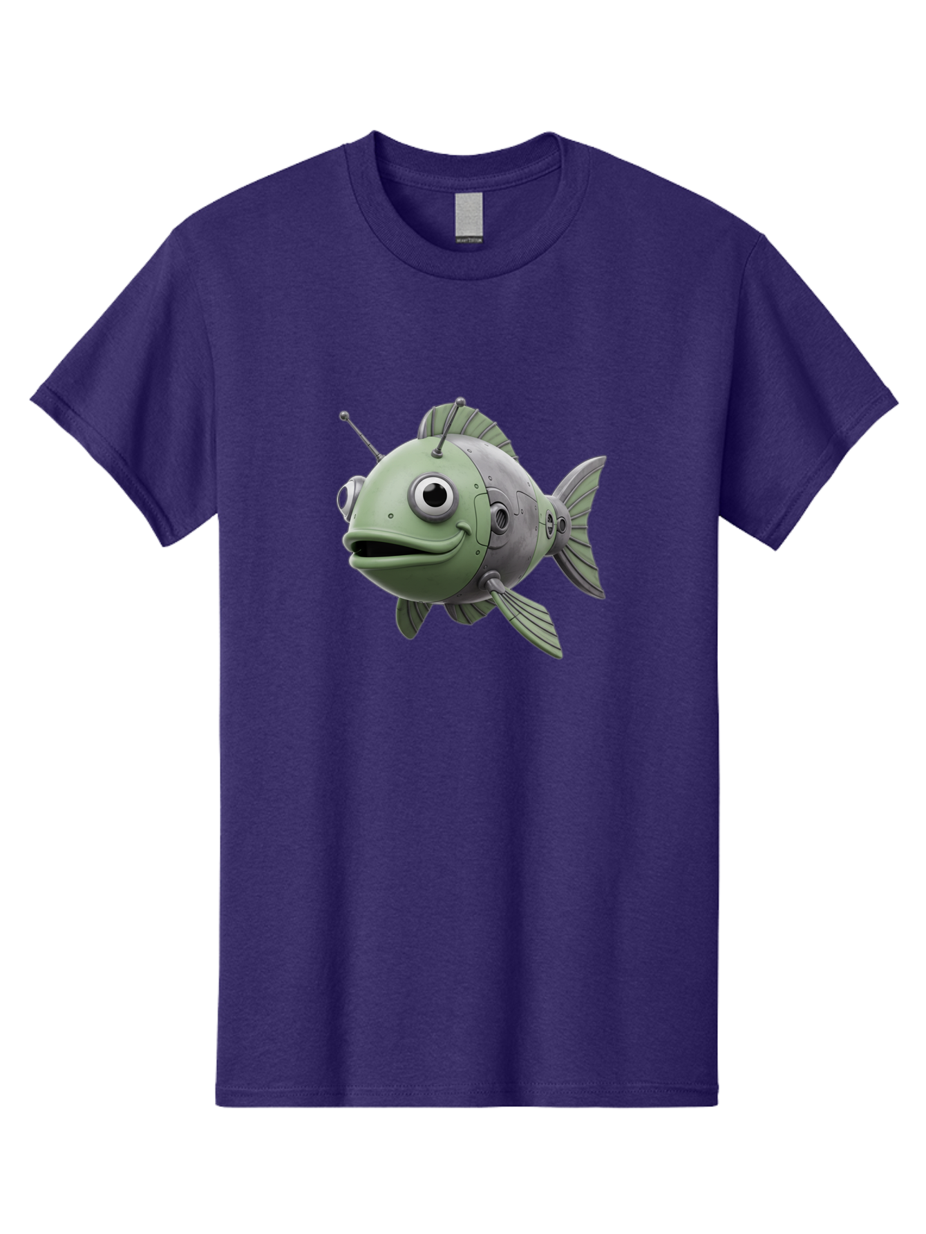 Robot-Fish-8 Men'S Graphic Tee, 100% Cotton, Comfortable Casual Summer Wear, Machine Washable, Vintage Camera, Old Camera, Antique Camera, Black Camera, Classic Photography, Photography Equipment, Nostalgic Device, Film Camera, Camera Art Baf476 11